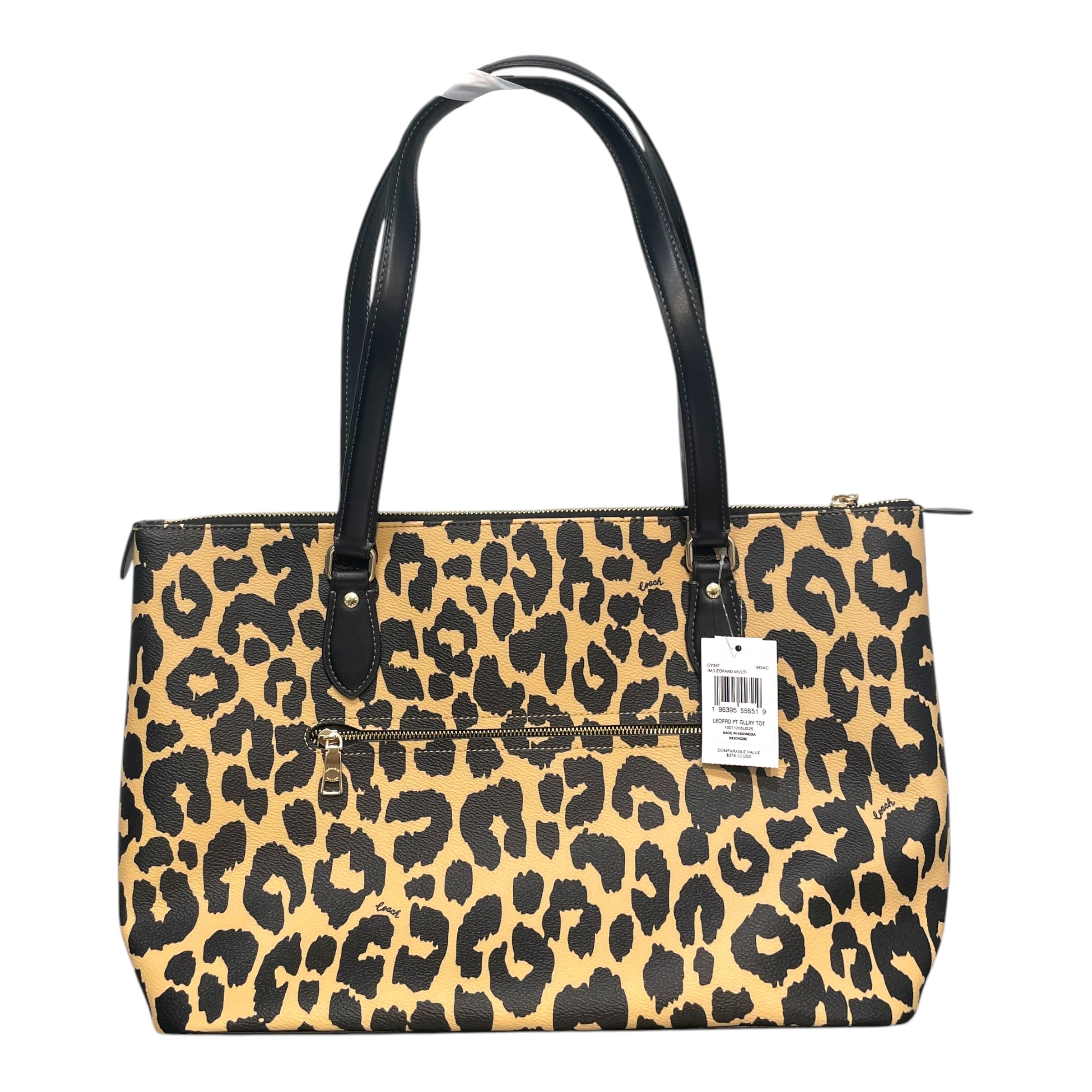 COACH/Tote Bag/Leopard/Leather/BEG/Gallery Tote Bag view 3