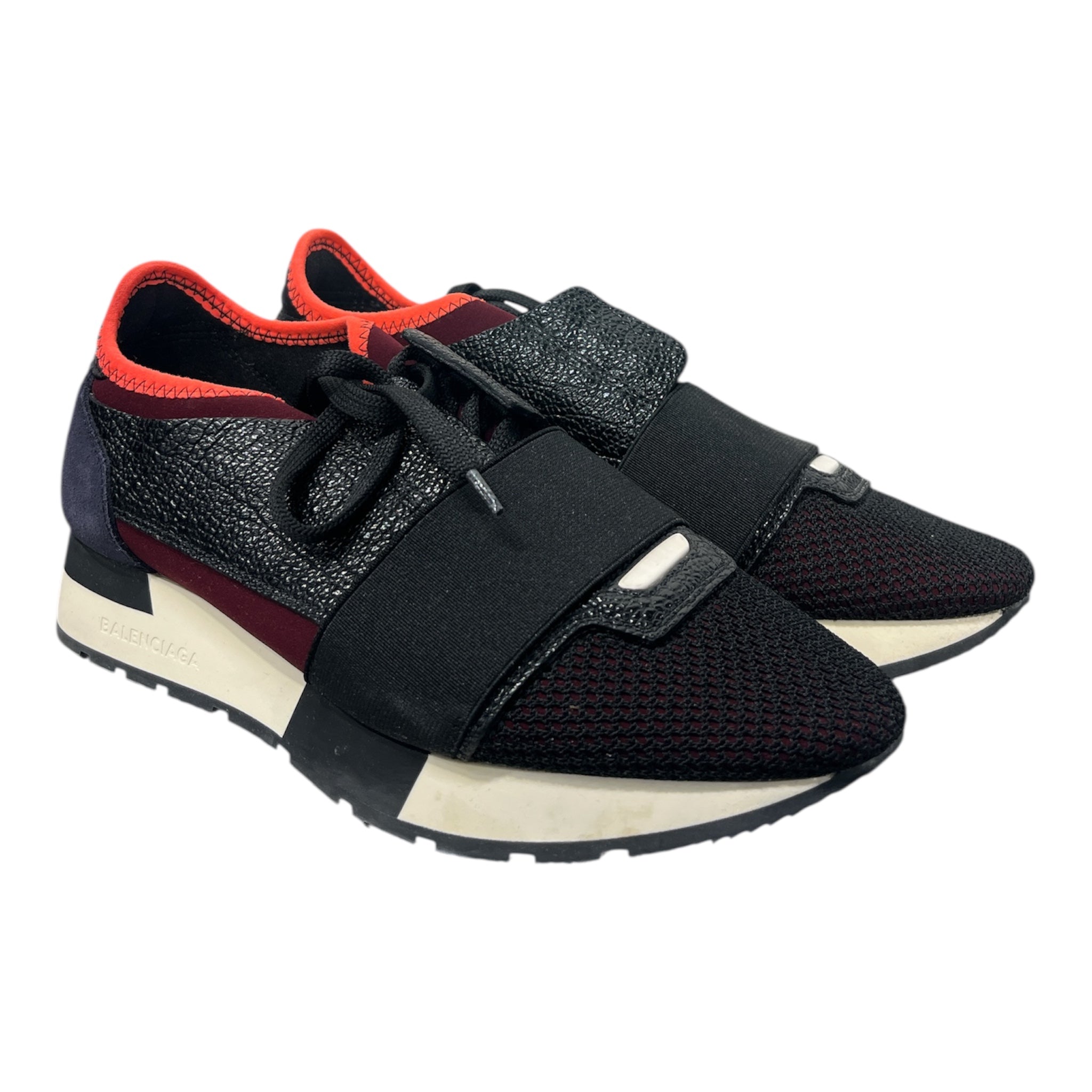 BALENCIAGA/Low-Sneakers/US 5.5/Leather/BLK/ view 1