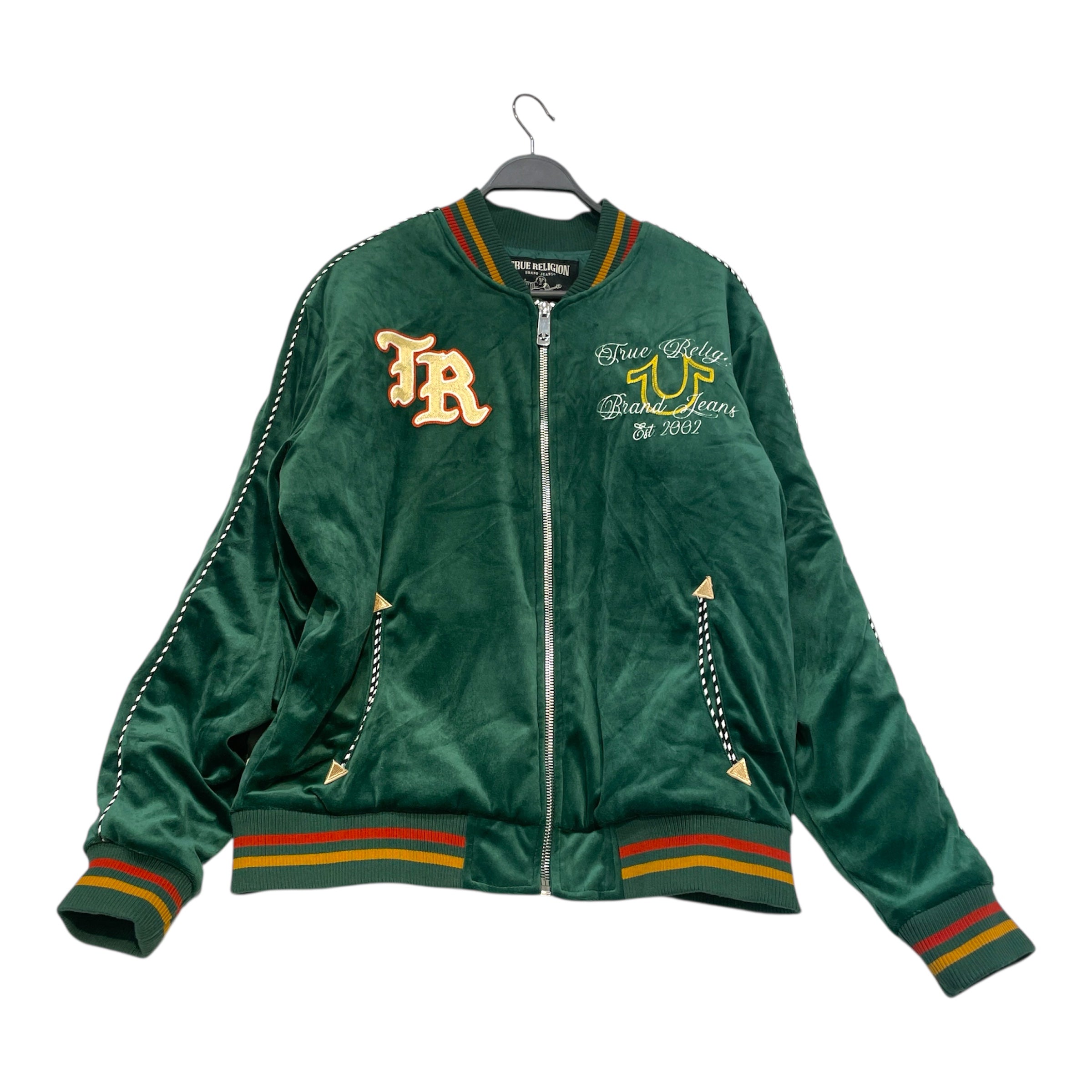 TRUE RELIGION/Jacket/L/Suede/GRN/Western Velvet Bomber view 1