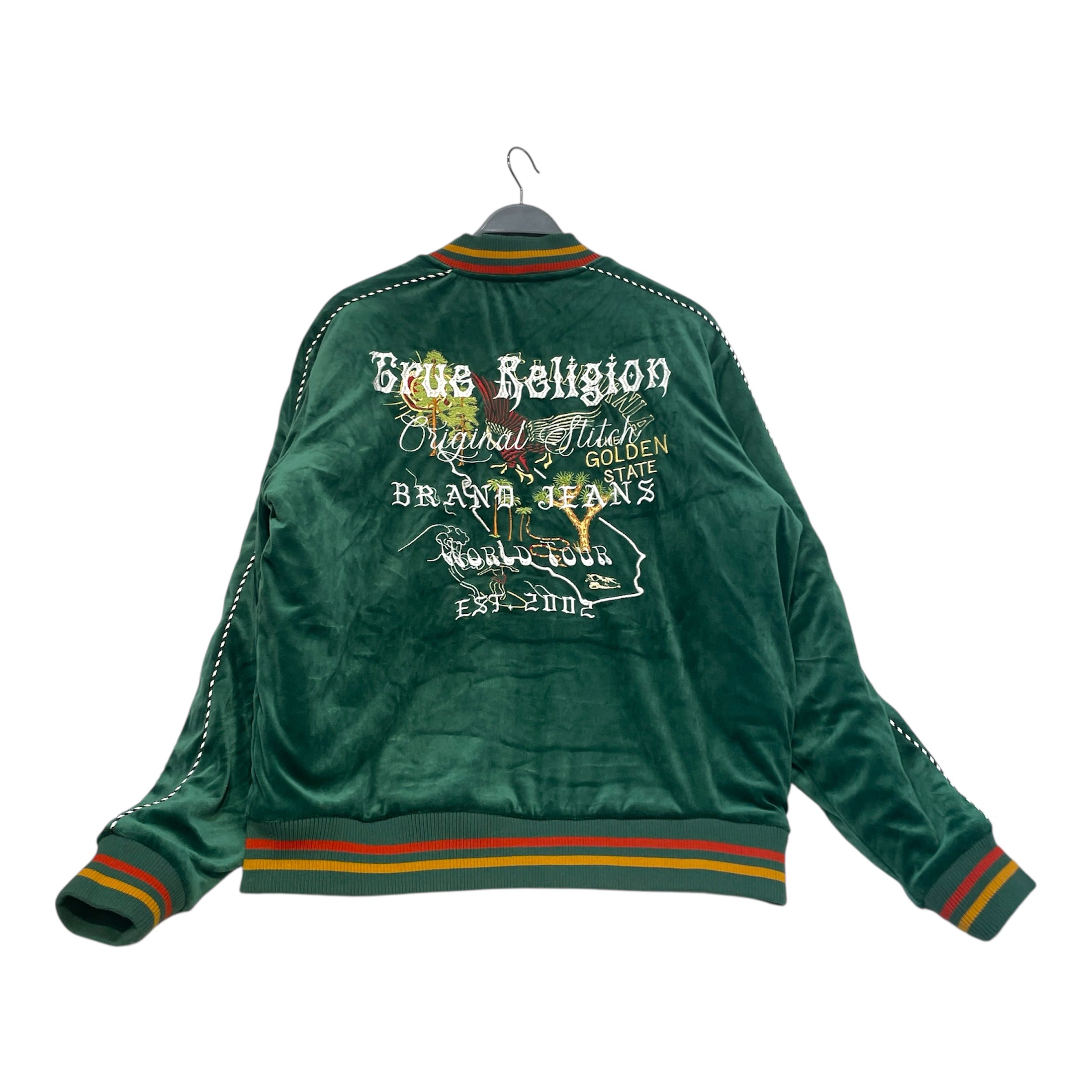 TRUE RELIGION/Jacket/L/Suede/GRN/Western Velvet Bomber view 2