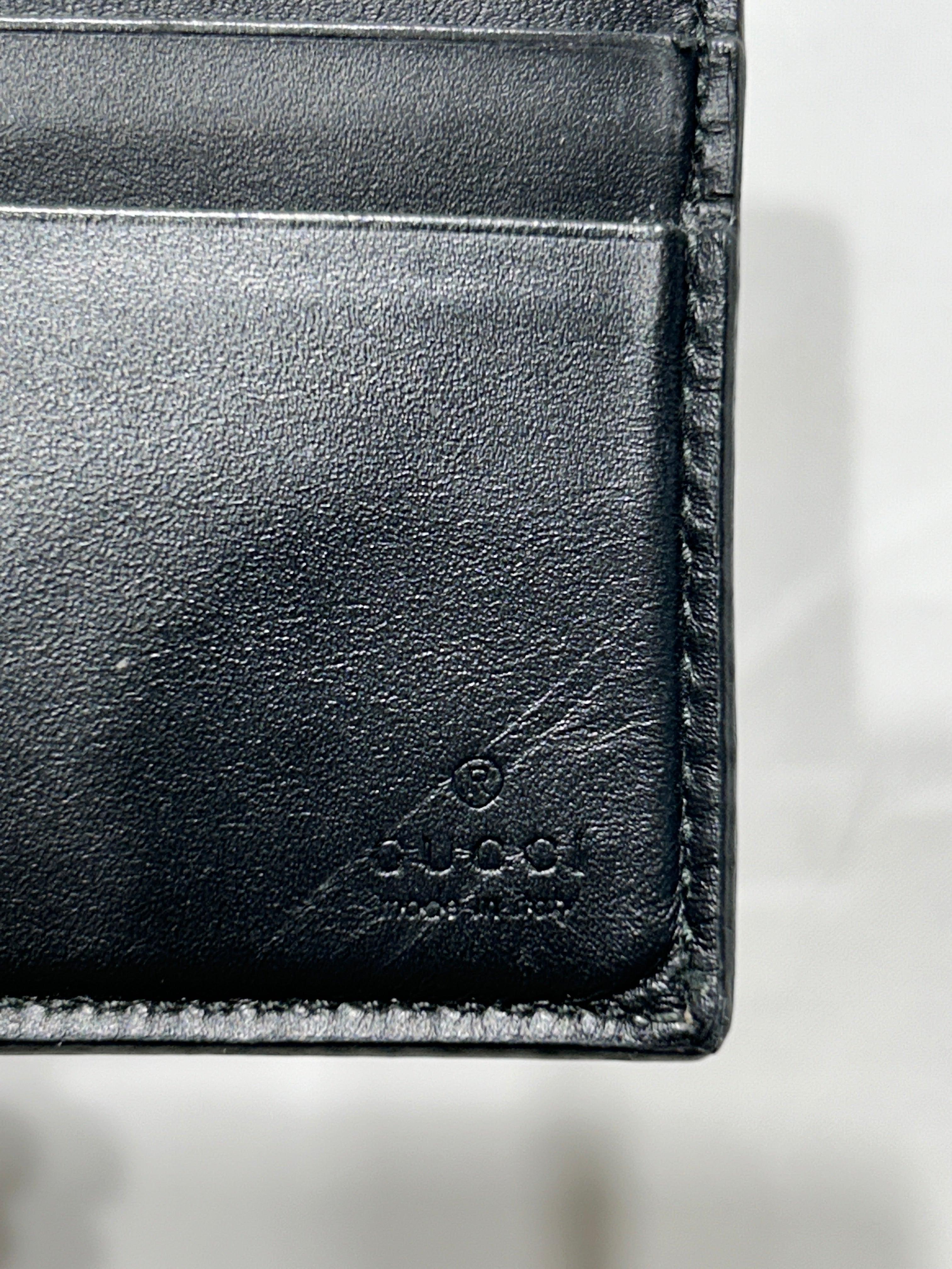 GUCCI/Bifold Wallet/Monogram/Leather/BRW/GUCCI SNAKES view 3