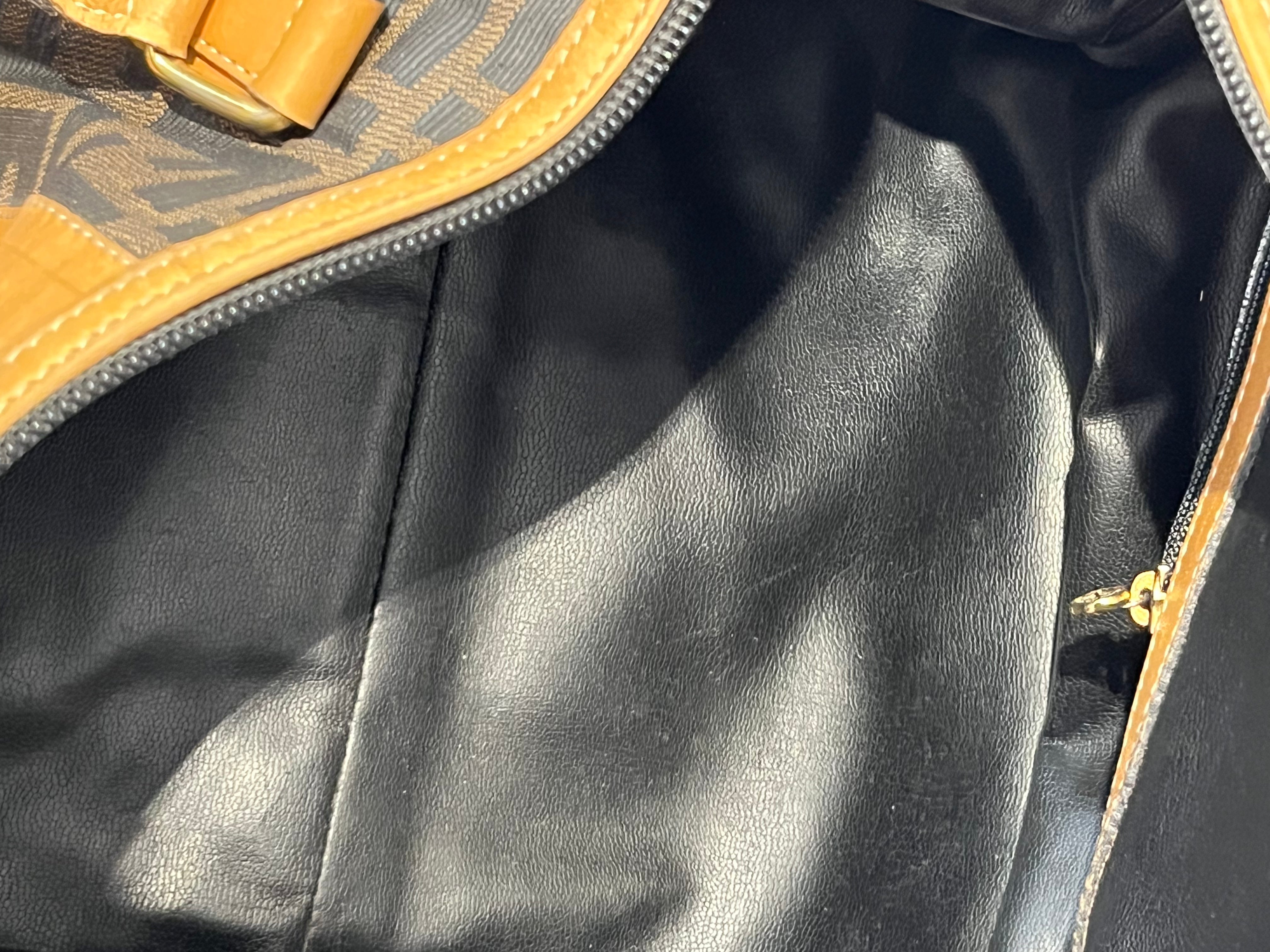 FENDI/Hand Bag/Monogram/Cotton/BRW/ZUCCA FF BOSTON view 5
