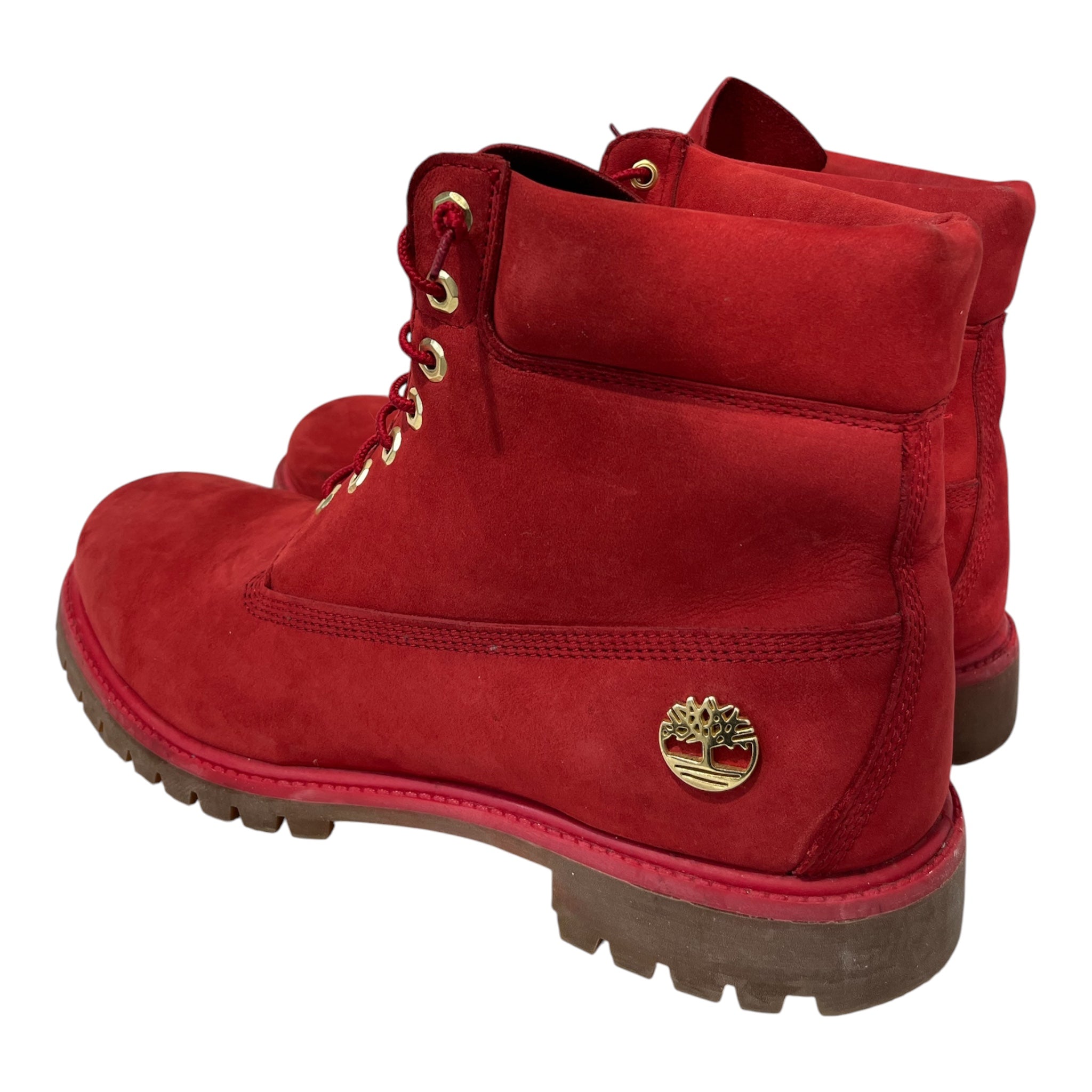 Timberland/Boots/US 13/Cotton/RED/gold jewerlly view 2