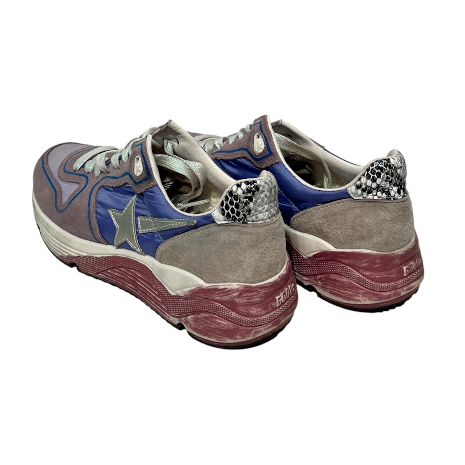 GOLDEN GOOSE/Low-Sneakers/US 7/All Over Print/Suede/PPL/Running Sole Sneaer view 2