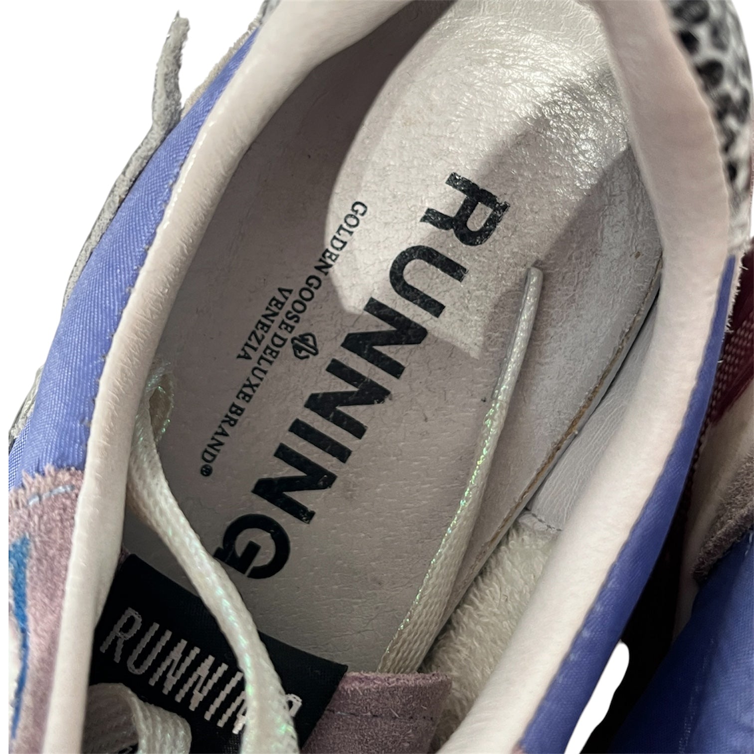 GOLDEN GOOSE/Low-Sneakers/US 7/All Over Print/Suede/PPL/Running Sole Sneaer view 3