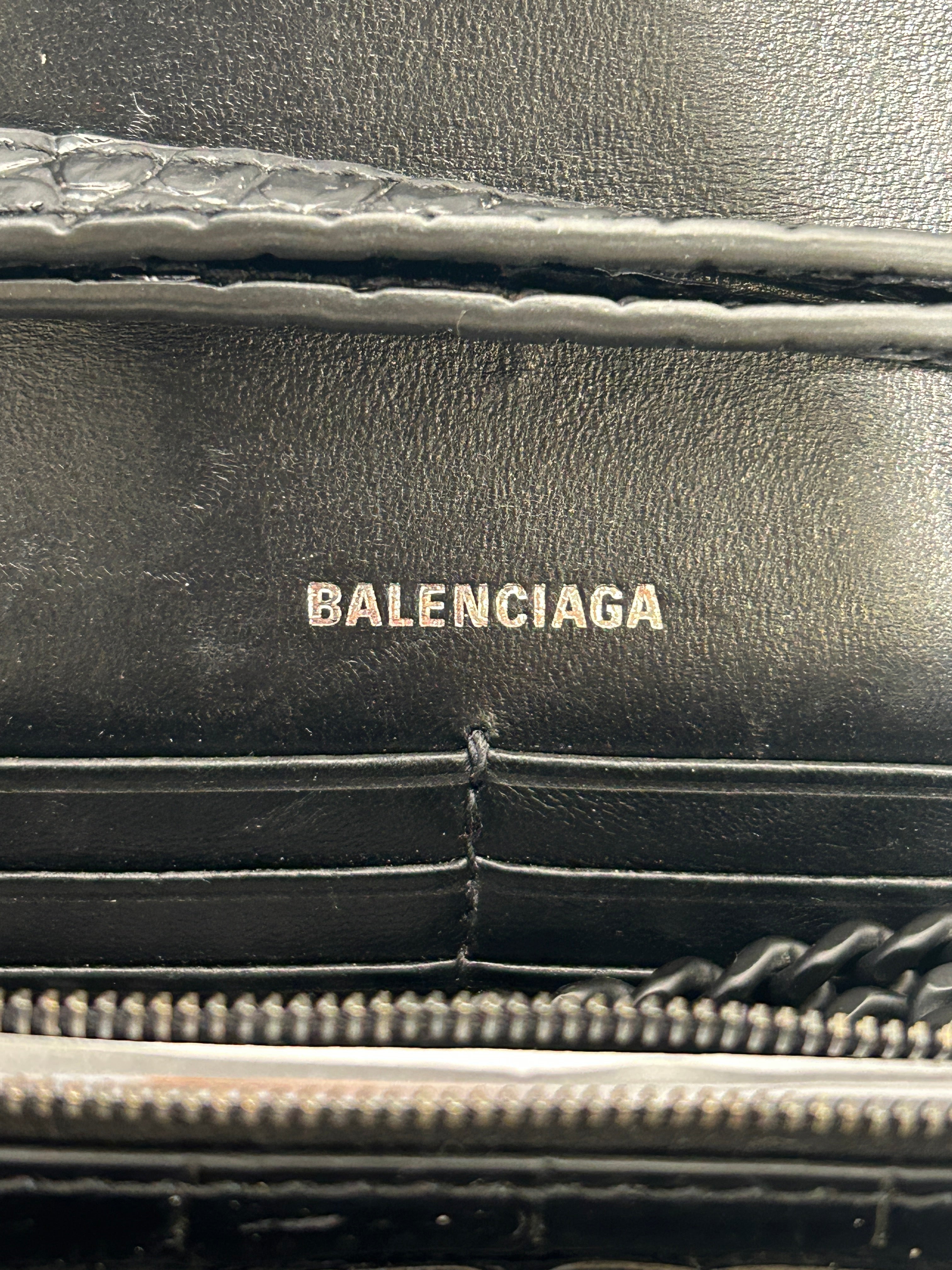 BALENCIAGA/Bag/Animal Pattern/Leather/BLK/Embossed Leather view 4