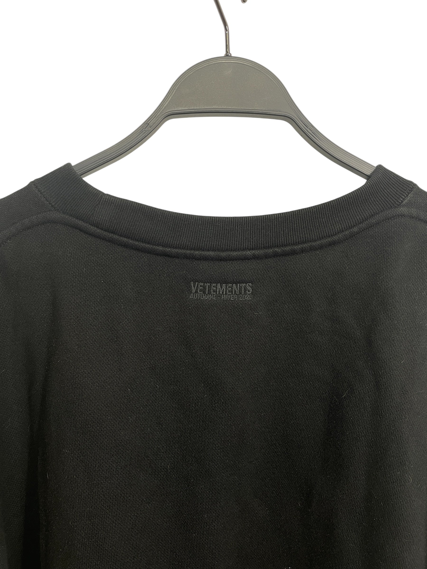 VETEMENTS/Sweatshirt/Cotton/BLK/SWEATER view 5