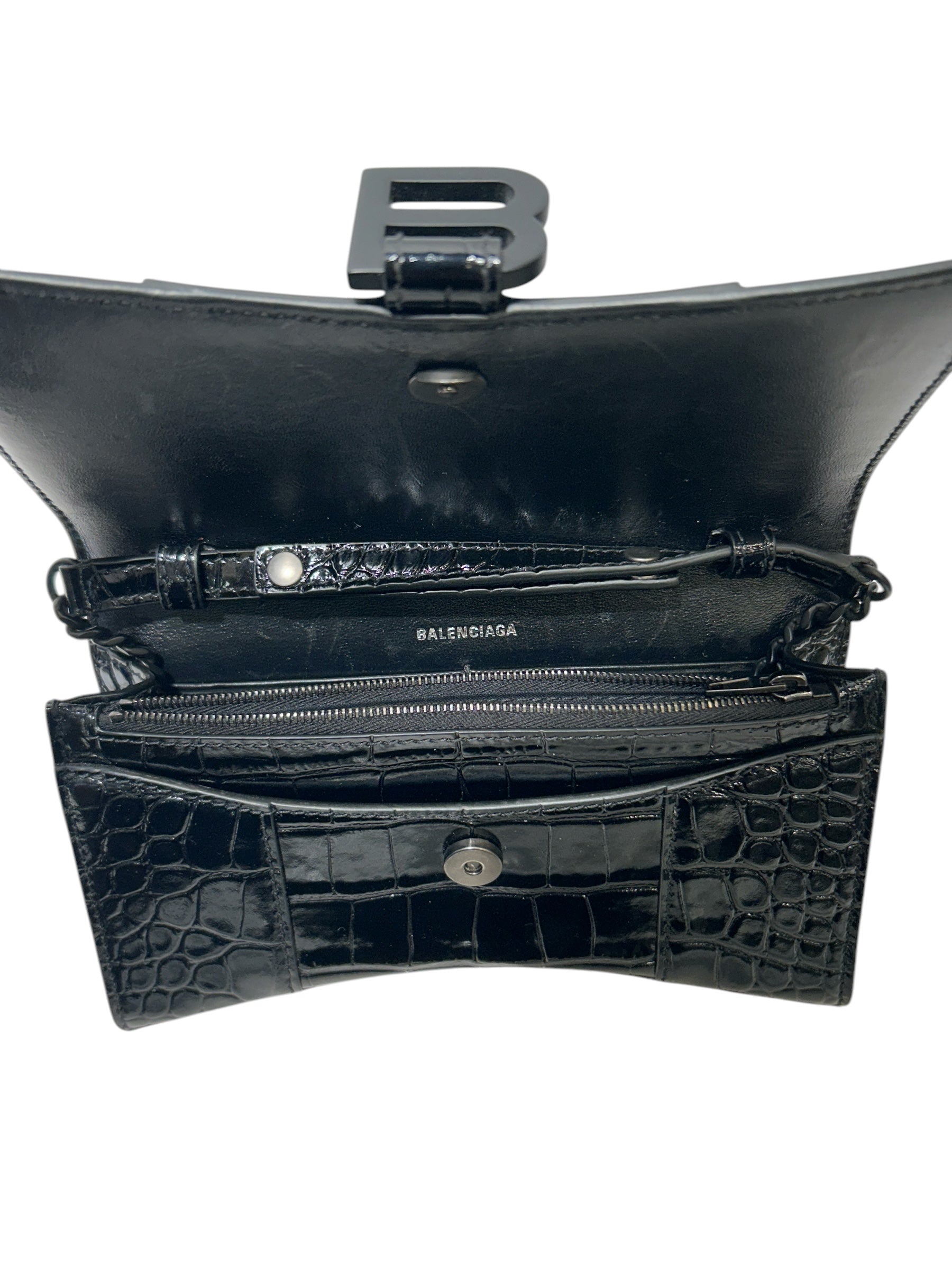 BALENCIAGA/Bag/Animal Pattern/Leather/BLK/Embossed Leather view 3
