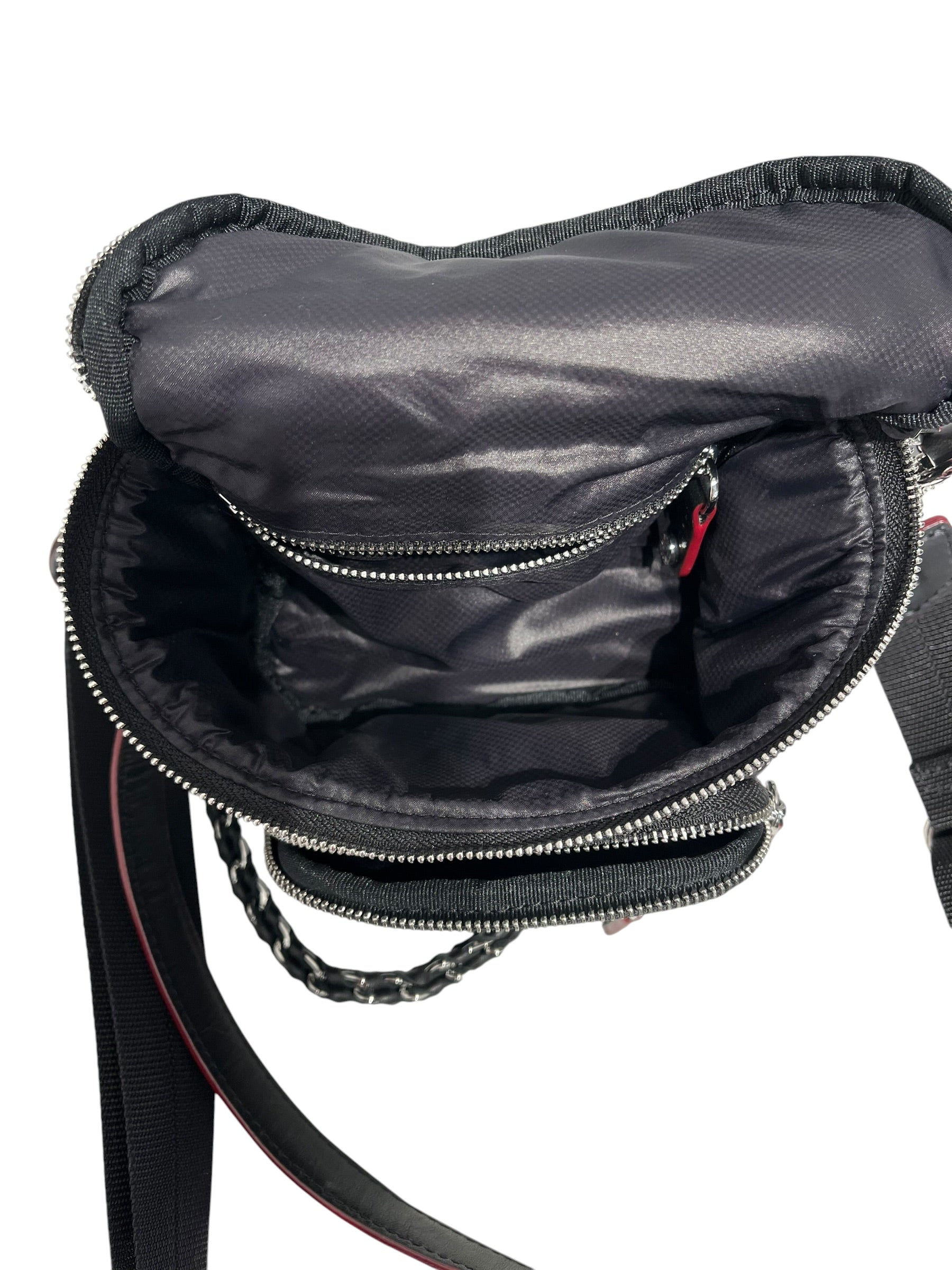 MZ WALLACE/Cross Body Bag/Leather/BLK/chain handle view 3