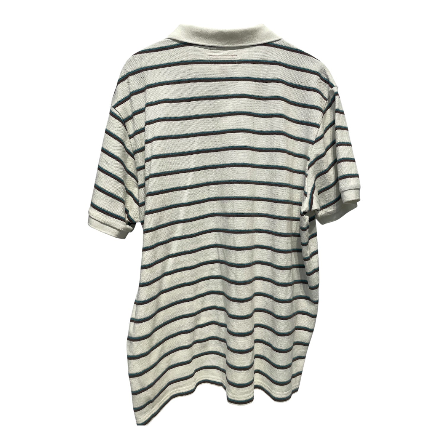 Supreme/Polo Shirt/XL/Cotton/WHT/Stripe/BROWN,TEAL STRIP view 2