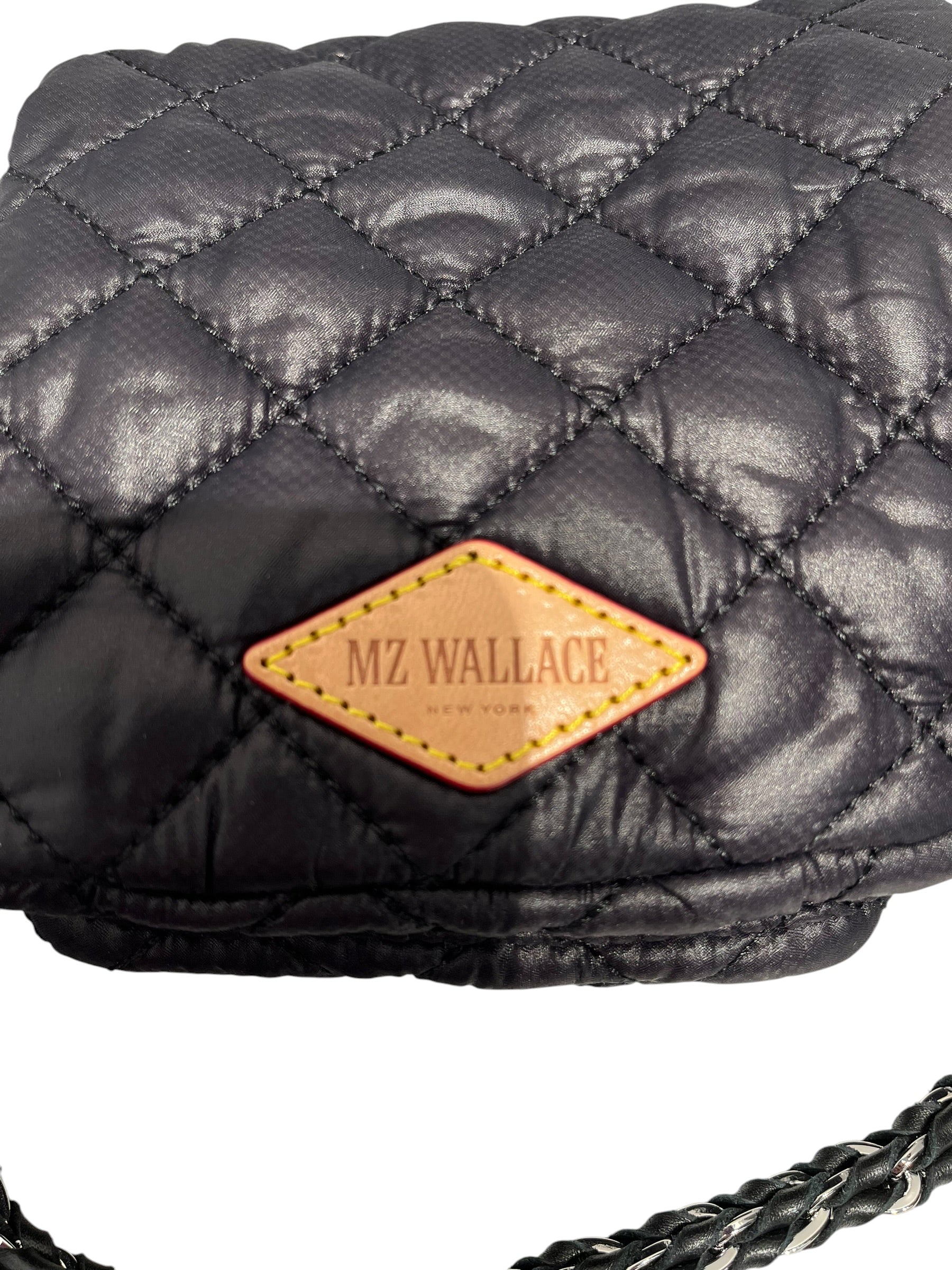 MZ WALLACE/Cross Body Bag/Leather/BLK/chain handle view 4