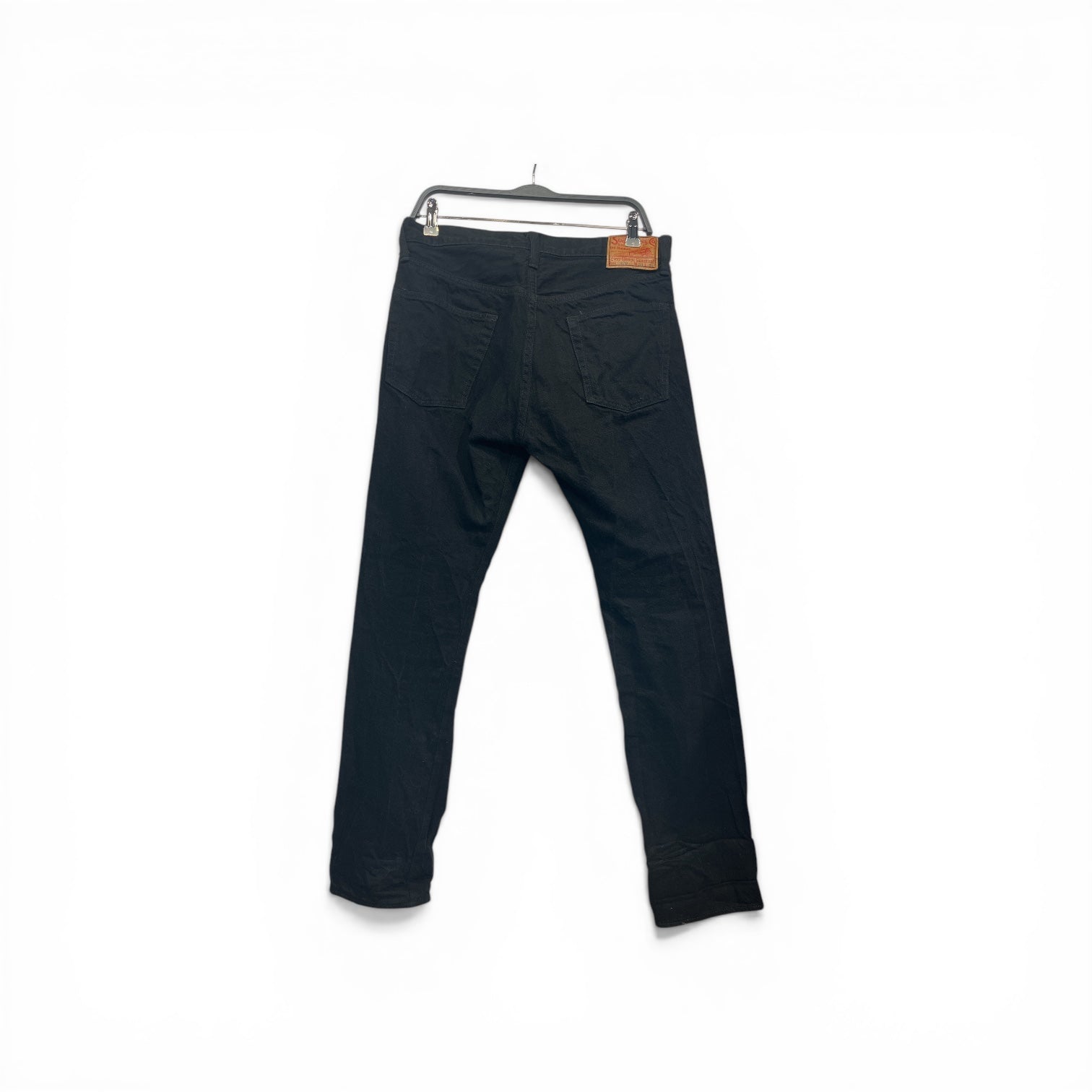 SUGAR CANE/Straight Pants/33/Denim/BLK/JAPANESE SELVEGE DENIM view 2