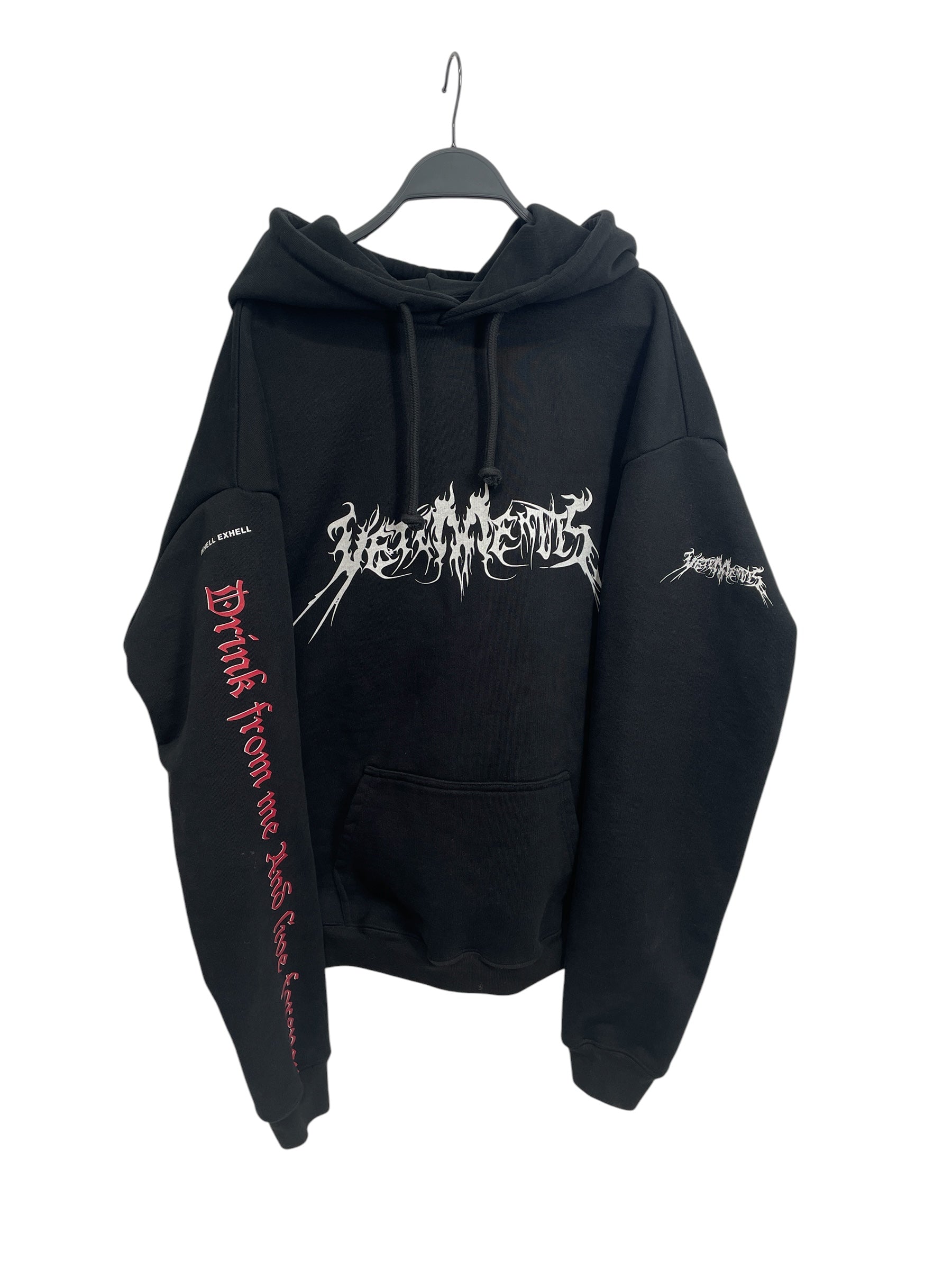 VETEMENTS/Hoodie/XS/Cotton/BLK/TOTAL FUCKING DARKNESS view 1