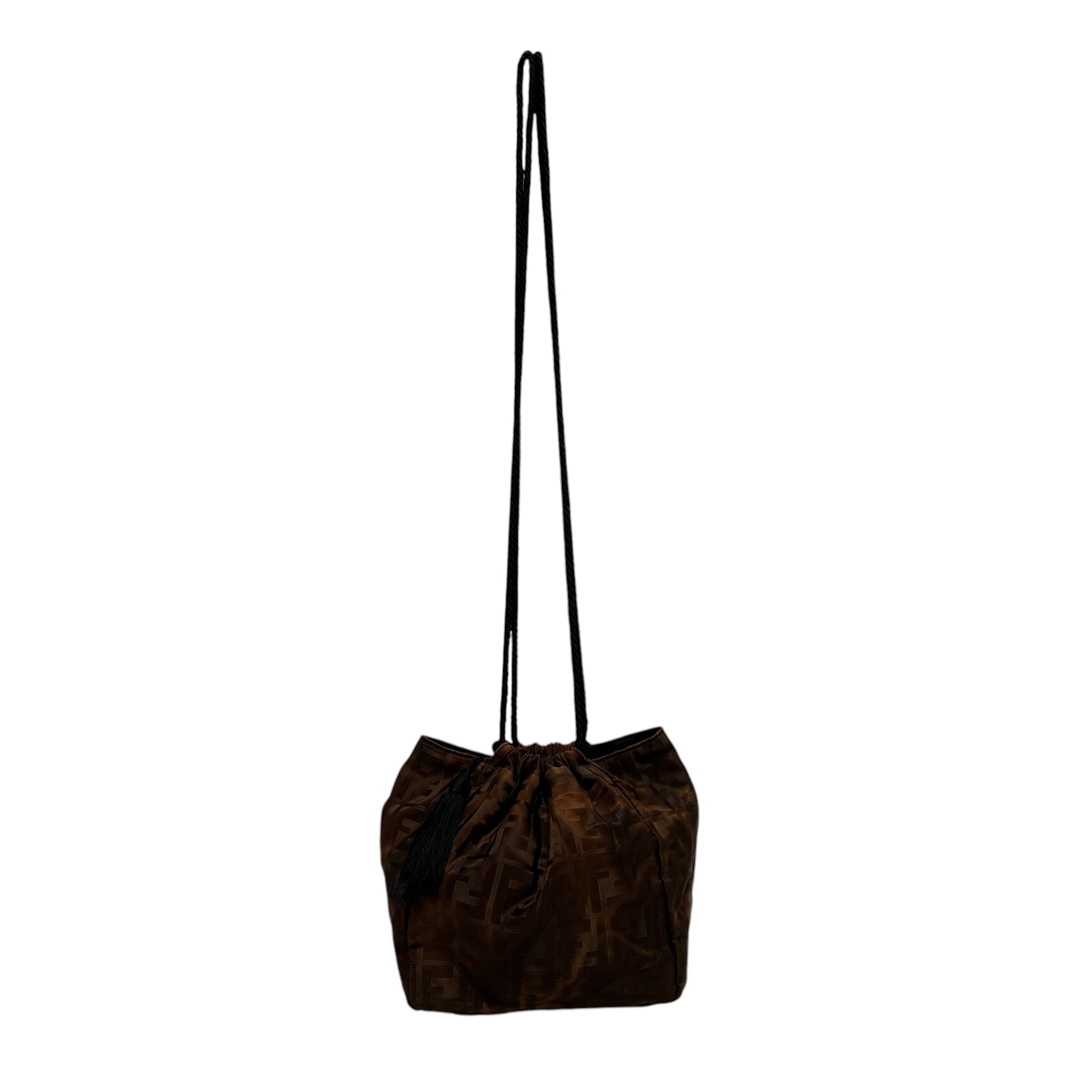 FENDI/Hand Bag/Monogram/Nylon/BRW/sling bag view 1