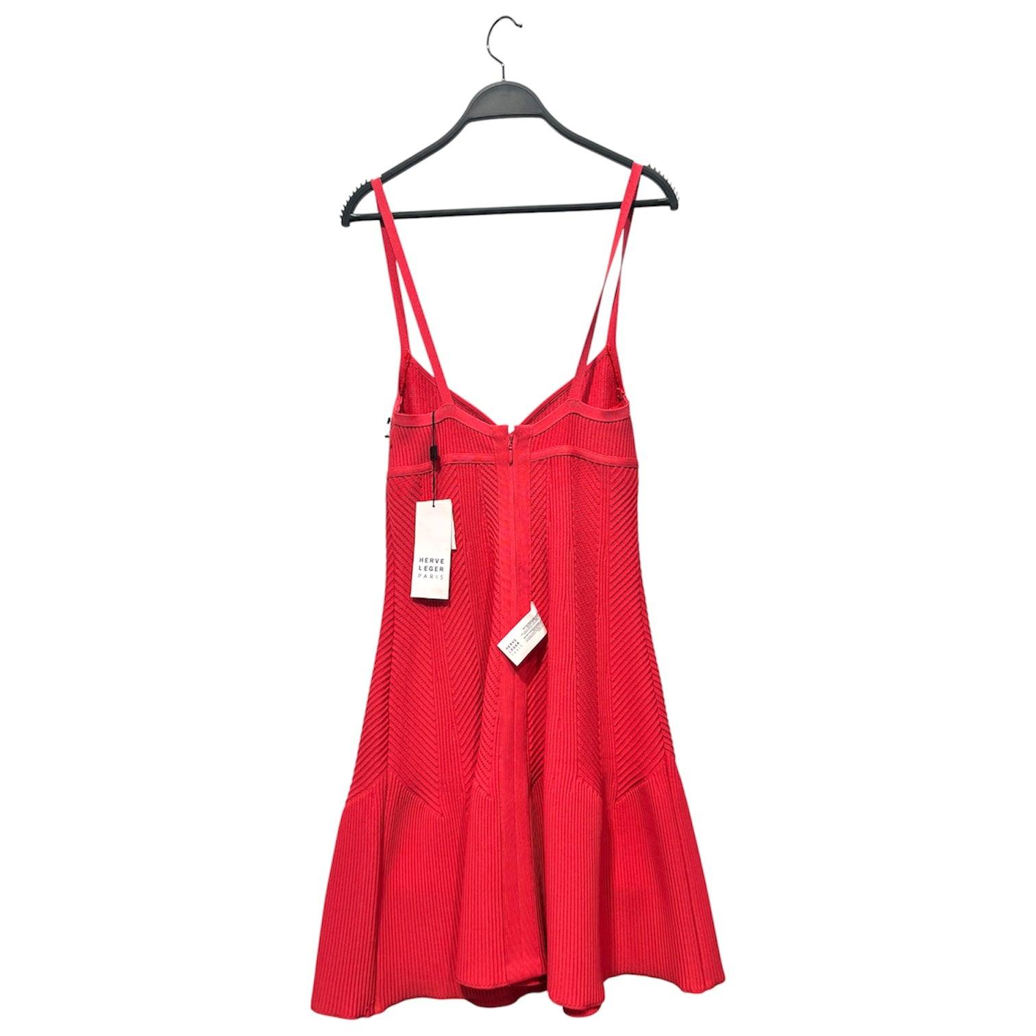 Herve Leger/SS Dress/S/Rayon/PNK/Midi Length/Burnt Rose Ribbed Dress view 2