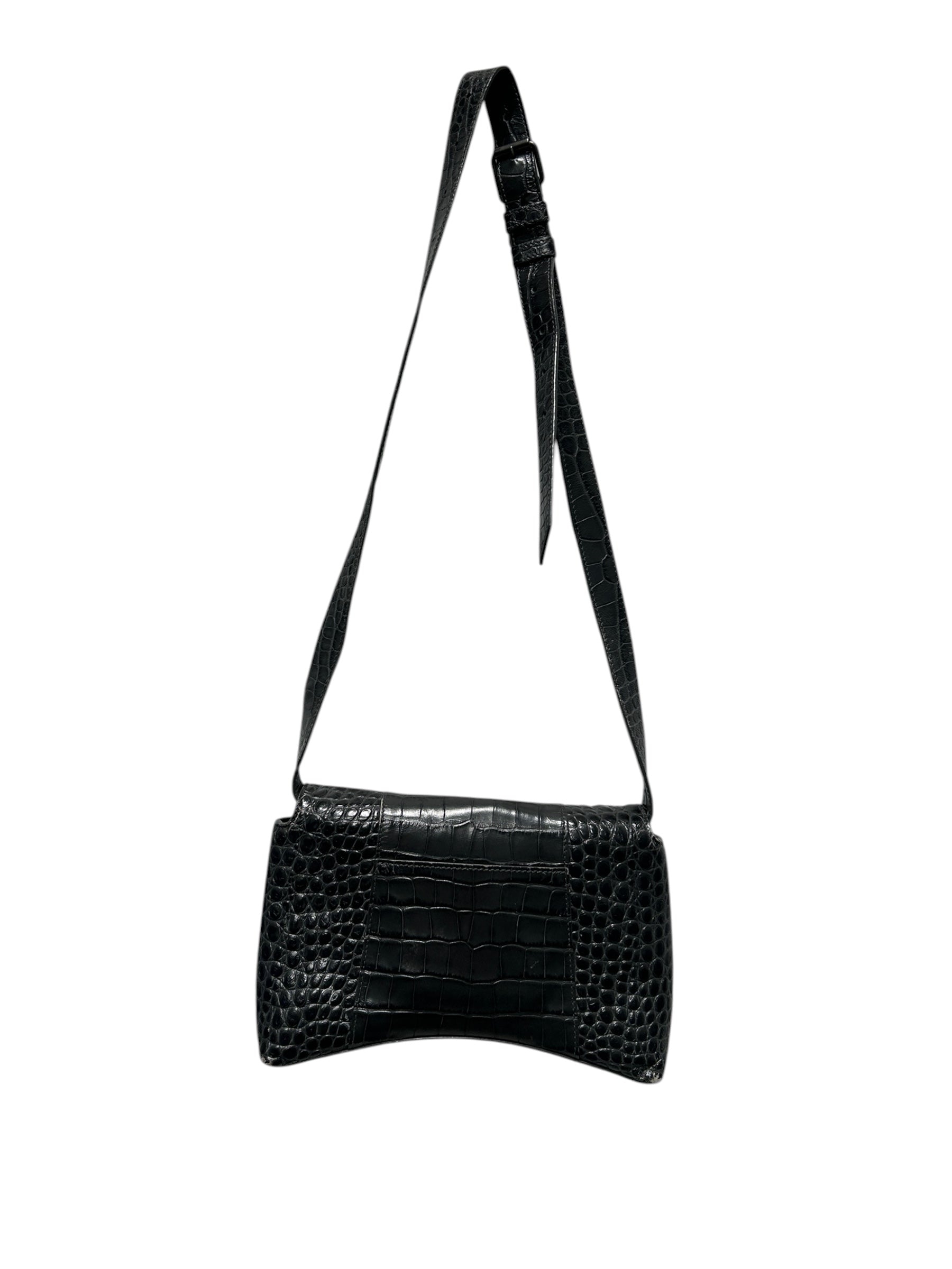 BALENCIAGA/Bag/Animal Pattern/Leather/GRY/Croc view 2