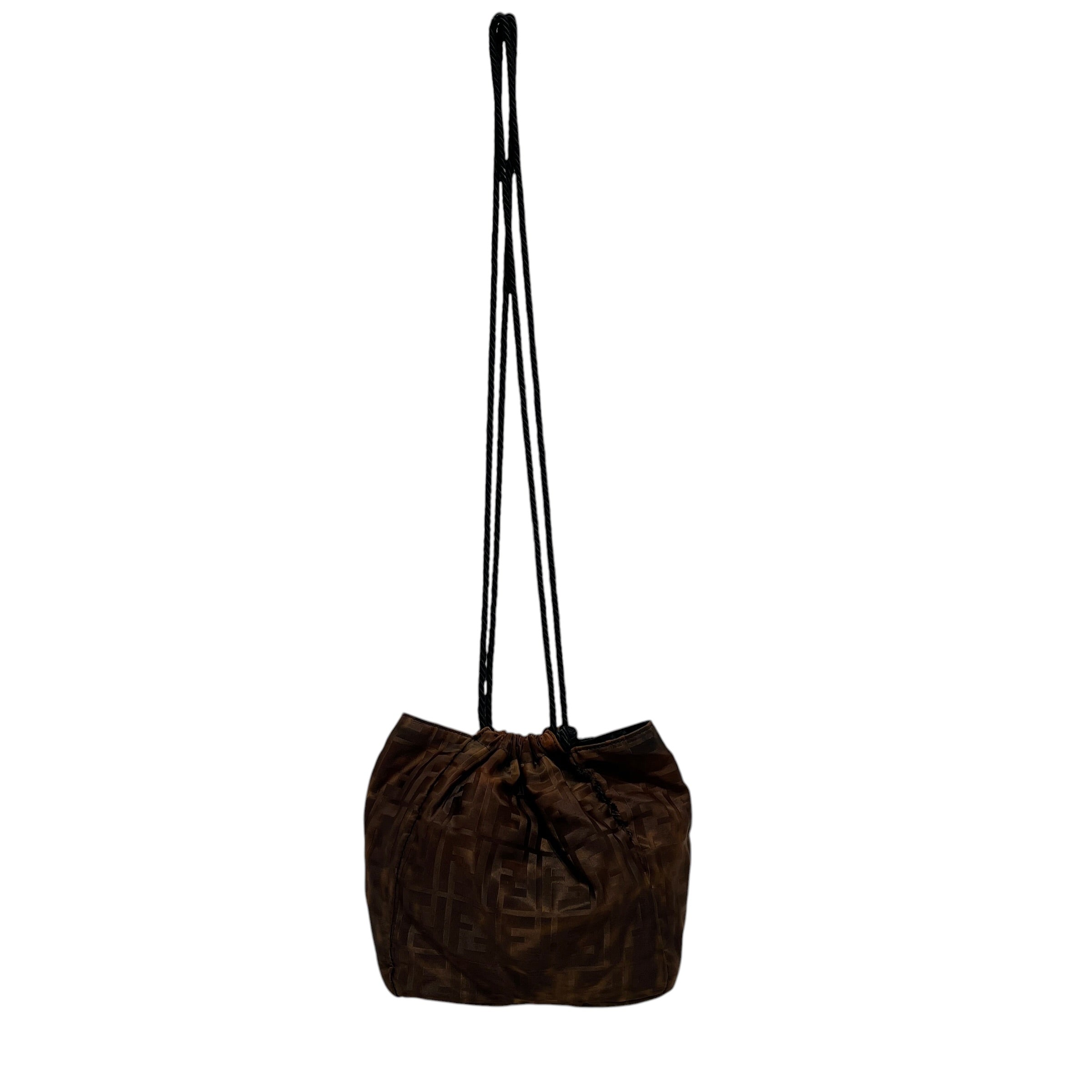 FENDI/Hand Bag/Monogram/Nylon/BRW/sling bag view 2