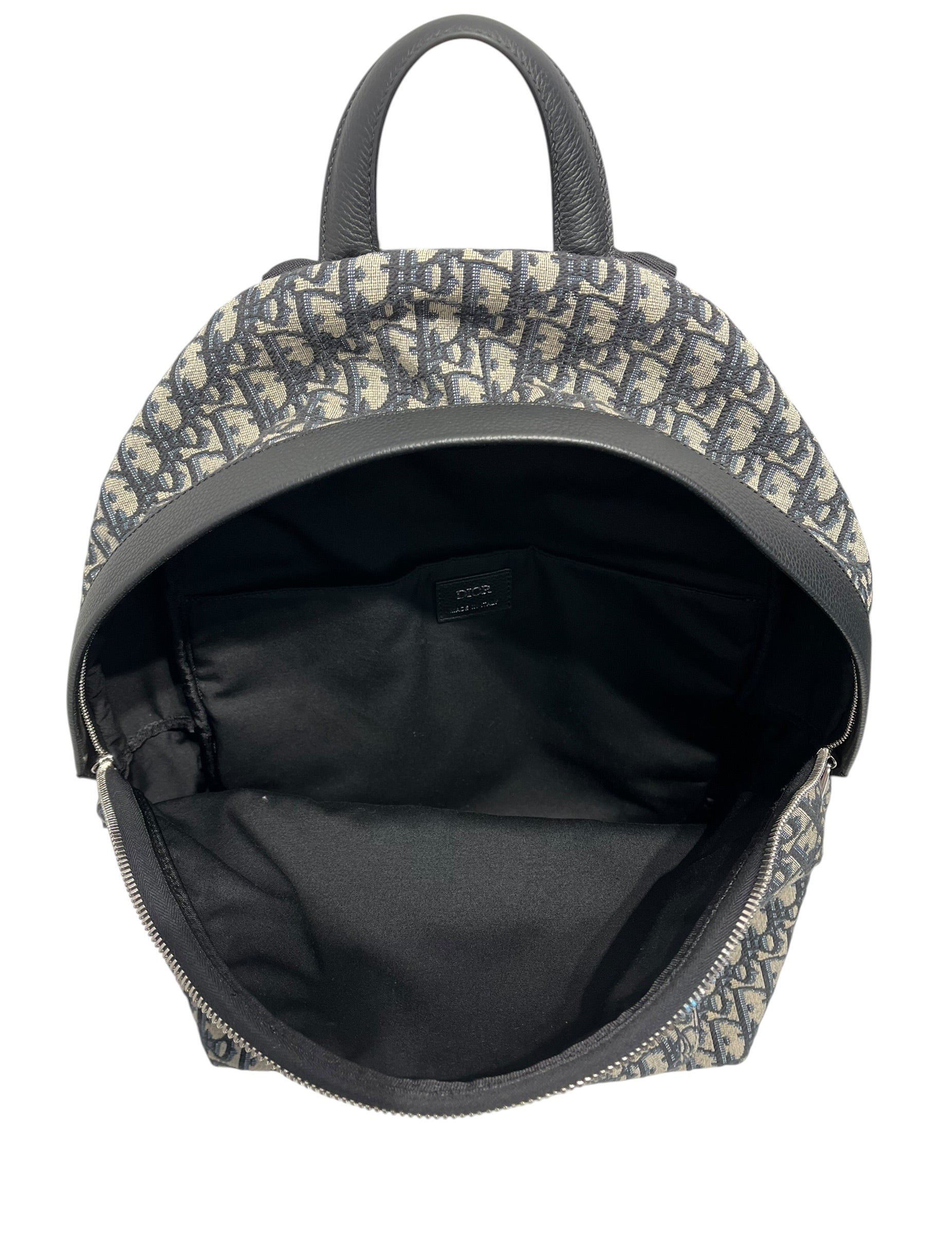 Christian Dior/Backpack/Monogram/Cotton/BEG/Mens Oblique Backpack monogram view 3
