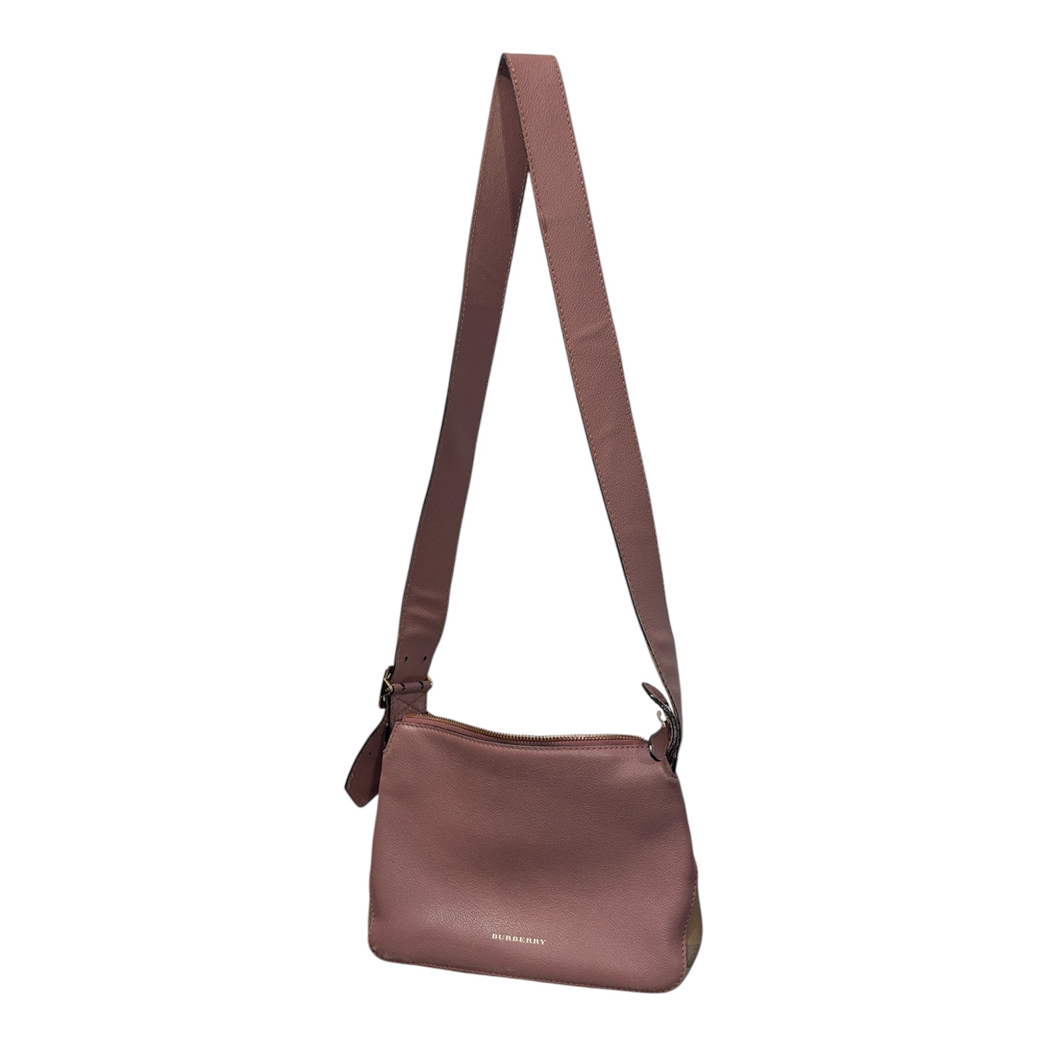 BURBERRY LONDON/Cross Body Bag/Leather/PNK/ view 1