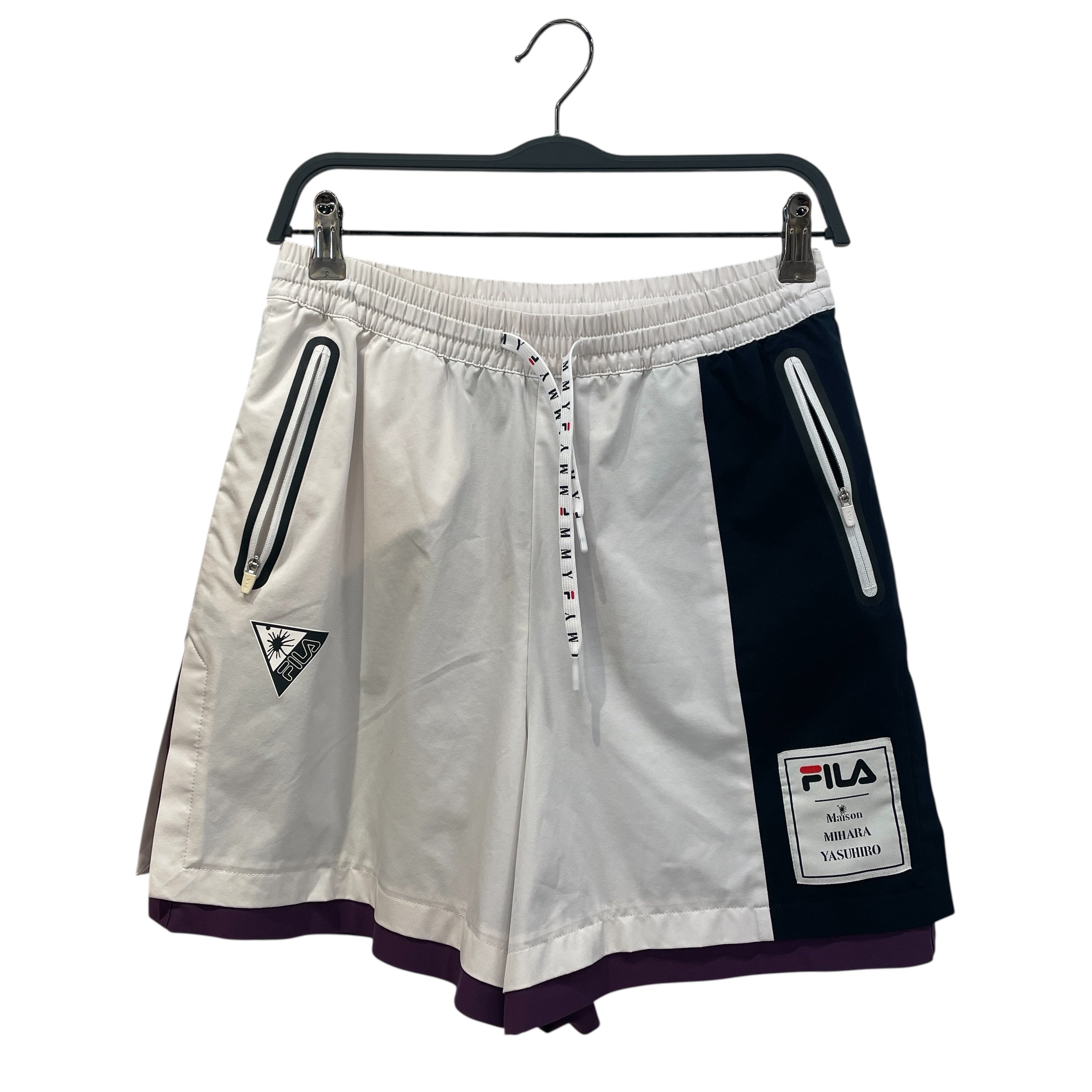 FILA/MIHARA YASUHIRO/Shorts/L/Nylon/WHT/ view 1