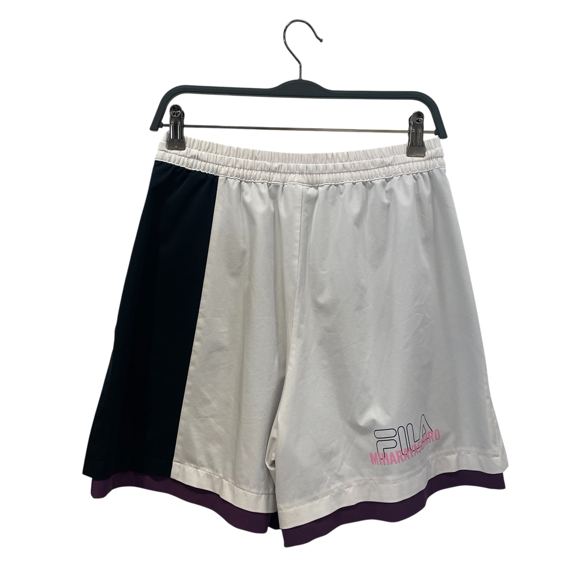 FILA/MIHARA YASUHIRO/Shorts/L/Nylon/WHT/ view 2