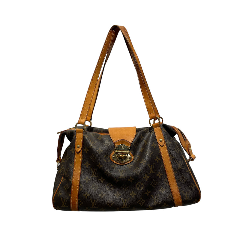 LOUIS VUITTON/Hand Bag/Monogram/BRW/MONO CANVAS STRESA PM