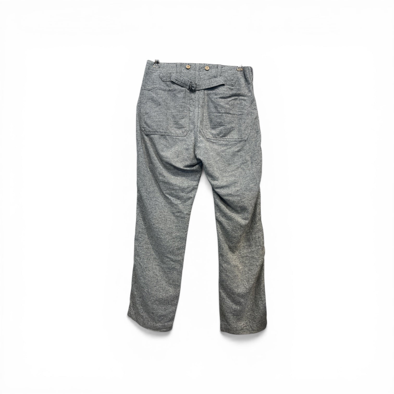visvim/Straight Pants/1/Cotton/GRY/MADE IN JAPAN BACK BUCKLE view 2