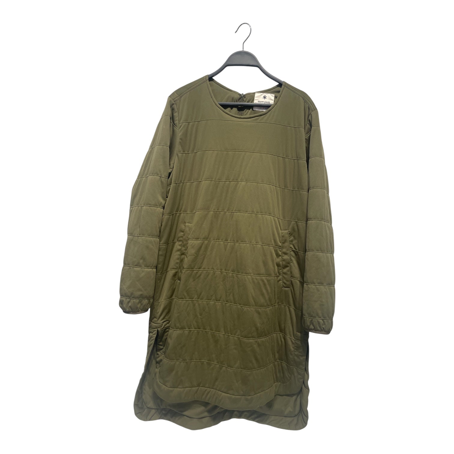 snow peak/LS Dress/4/Cotton/GRN/Midi Length/PUFFER DRESS view 1