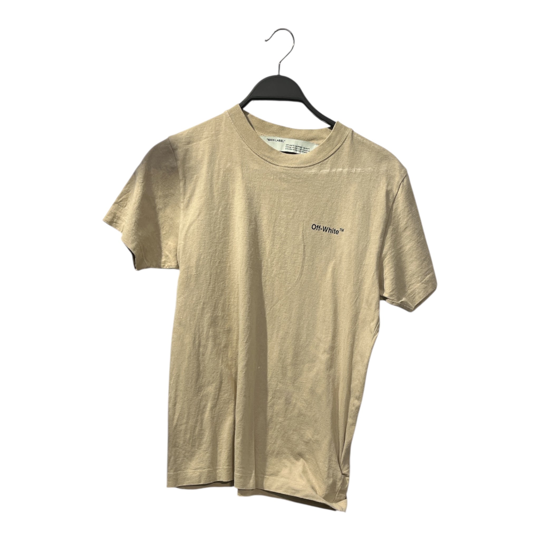 OFF-WHITE/T-Shirt/XS/Cotton/BEG/CARAVAGGIO CROWNING view 1