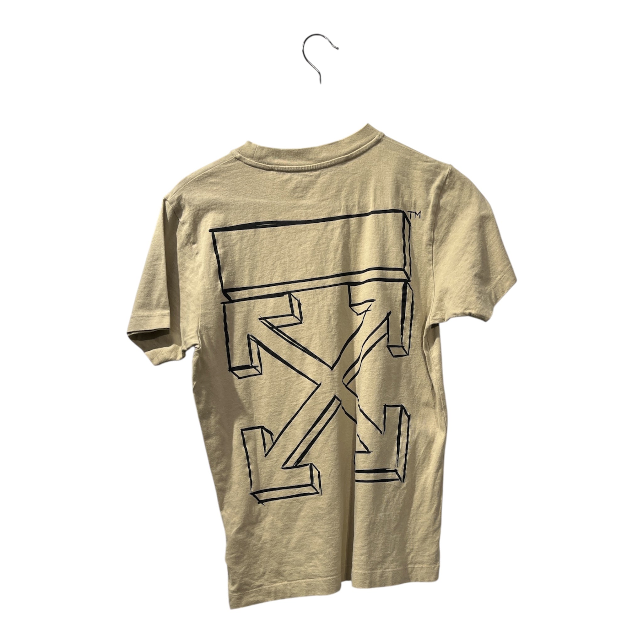 OFF-WHITE/T-Shirt/XS/Cotton/BEG/CARAVAGGIO CROWNING view 2
