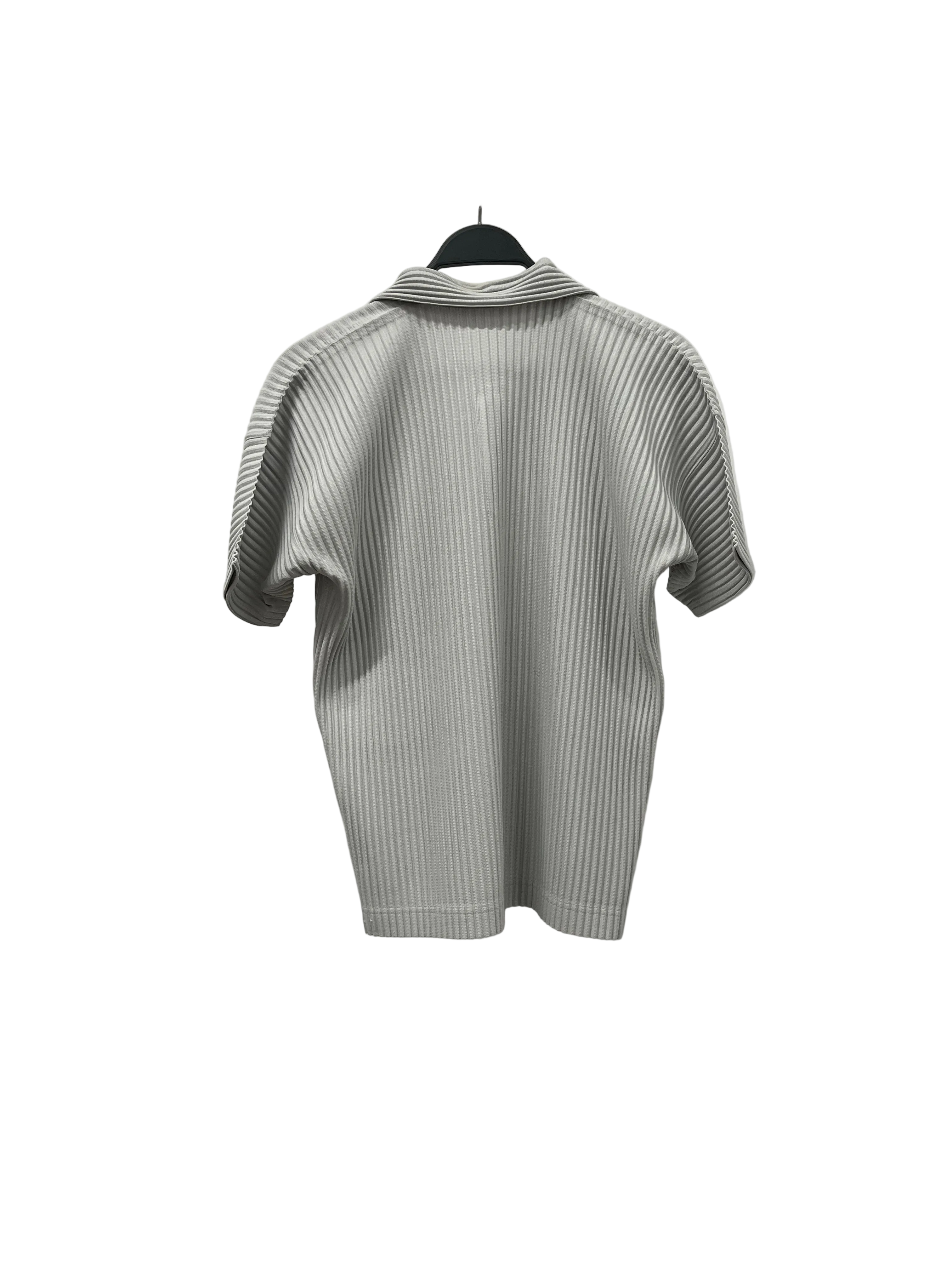 HOMME PLISSE ISSEY MIYAKE/Polo Shirt/2/Polyester/SLV/PLEATED POLO SHIRT view 4