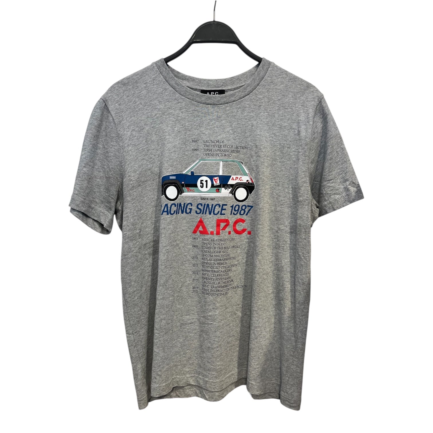 A.P.C./T-Shirt/L/Cotton/SLV/racing since 1987 view 1