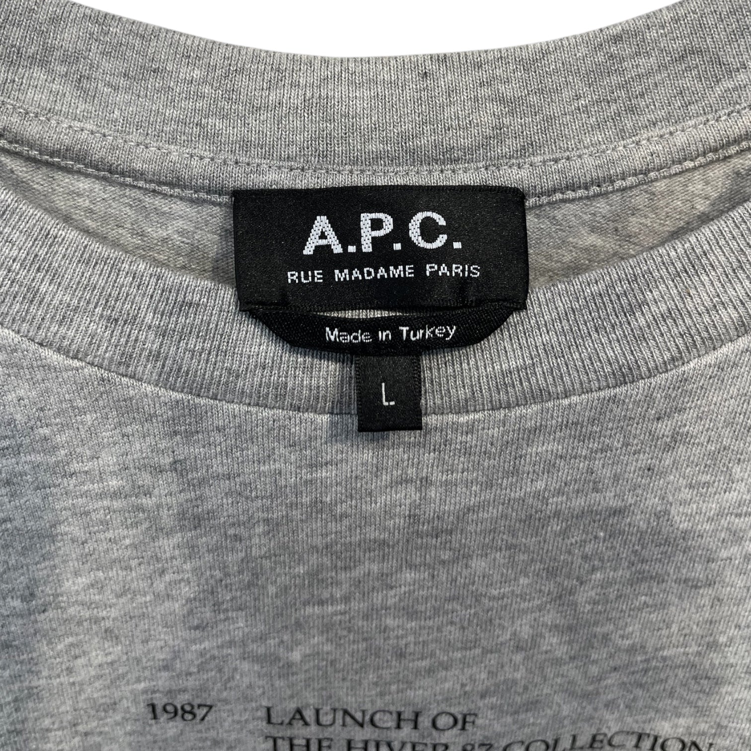 A.P.C./T-Shirt/L/Cotton/SLV/racing since 1987 view 3