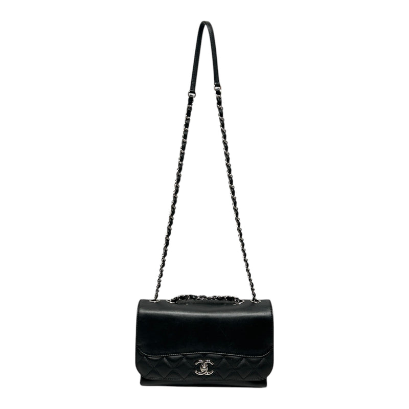 CHANEL/Bag/OS/Lambskin/BLK/TRAMEZZO FLAP BLACK
