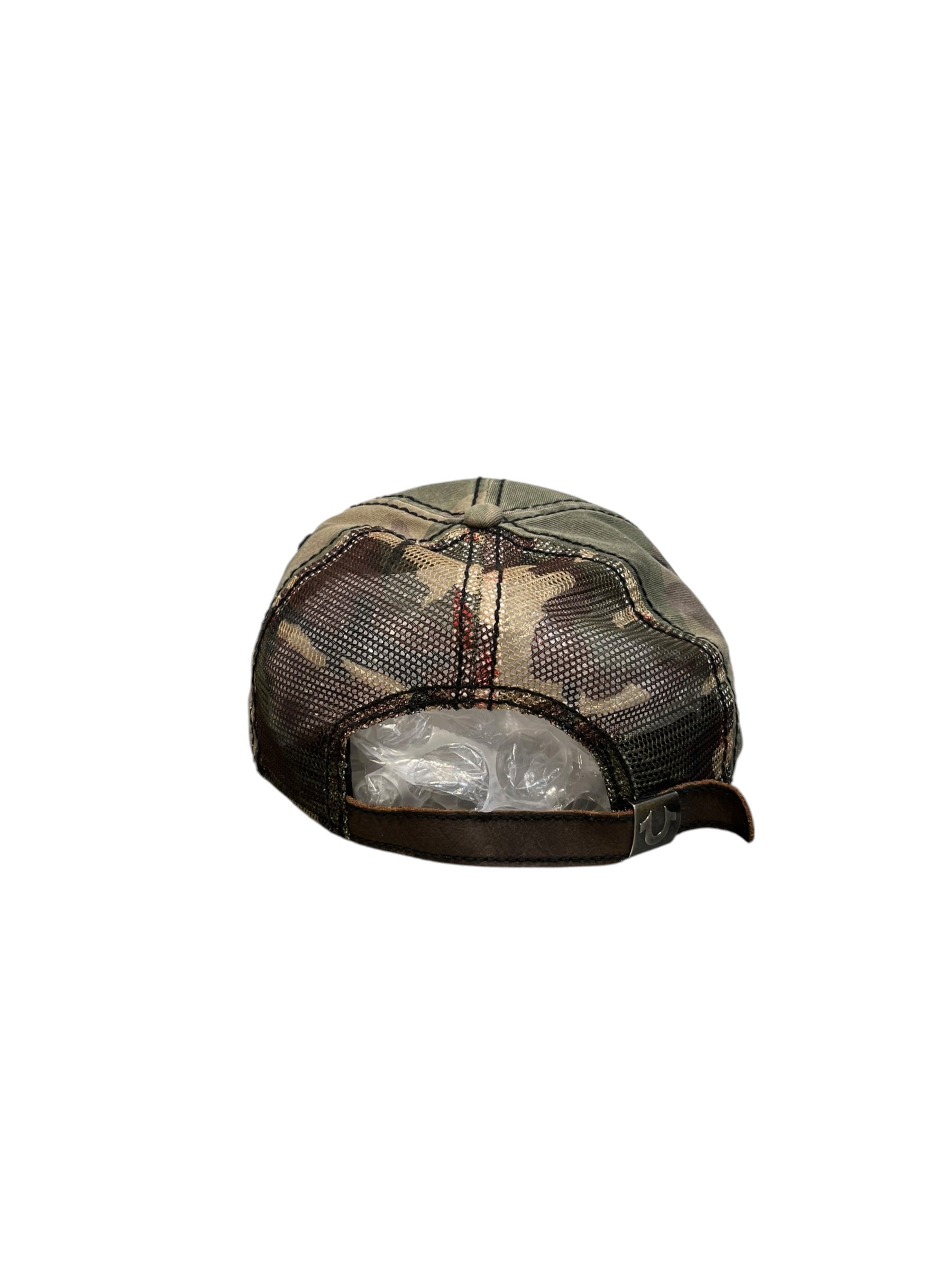 Supreme/Trucker Cap/Camouflage/Cotton/GRN/M's/Supreme w/ true 'U' on frnt view 3