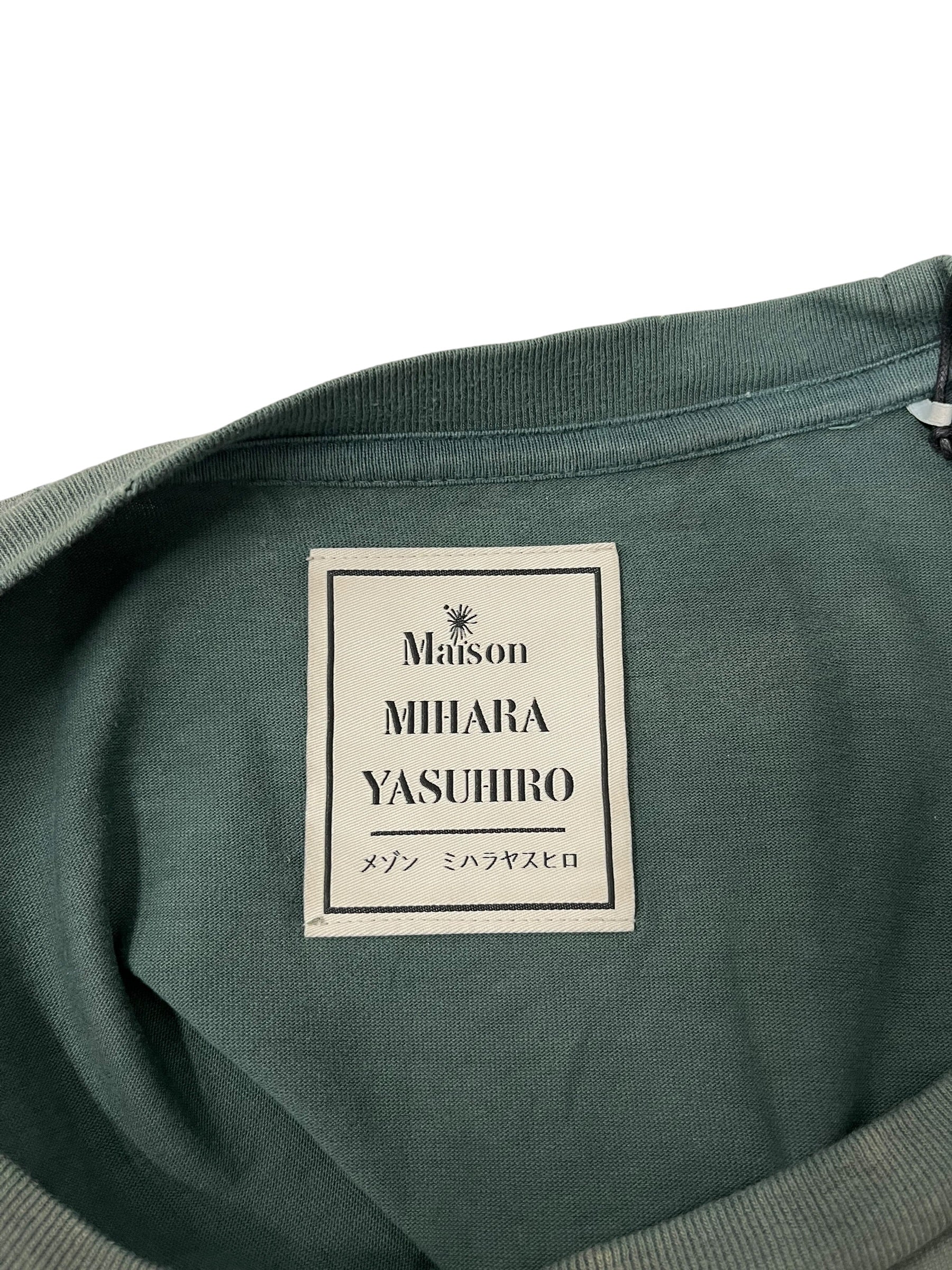 MIHARA YASUHIRO/T-Shirt/52/Cotton/GRN/DISTRESSED T-SHIRT view 3