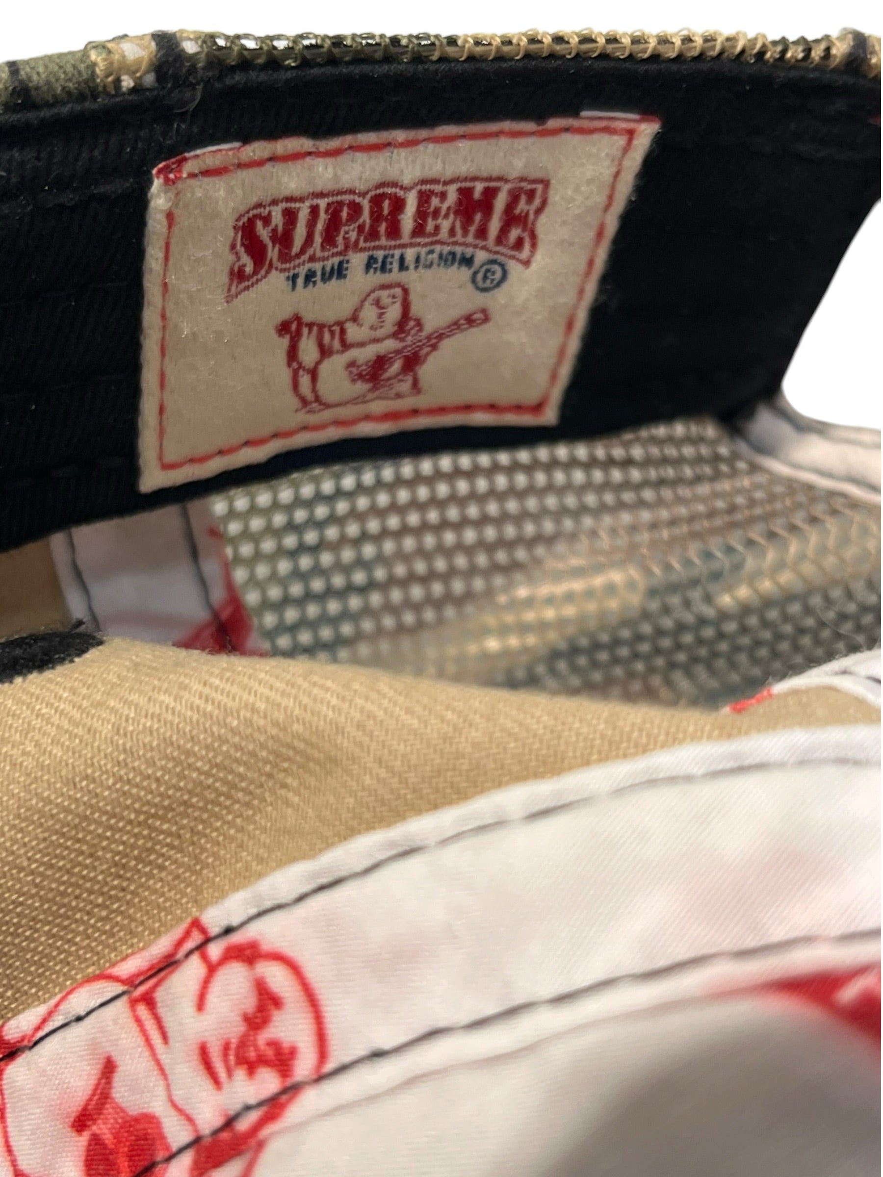 Supreme/Trucker Cap/Camouflage/Cotton/GRN/M's/Supreme w/ true 'U' on frnt view 6