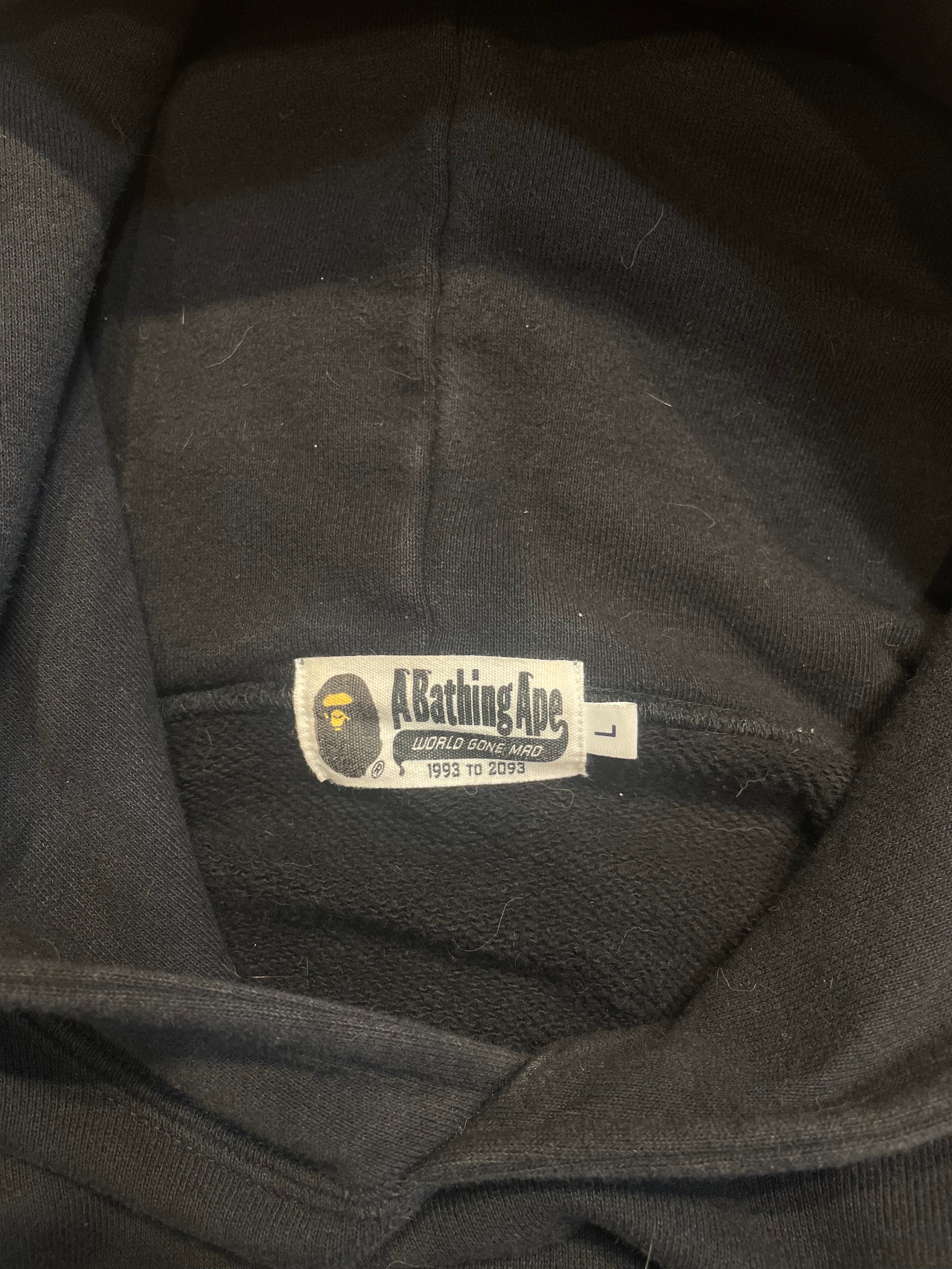 A BATHING APE/Hoodie/L/Cotton/BLK/ view 3