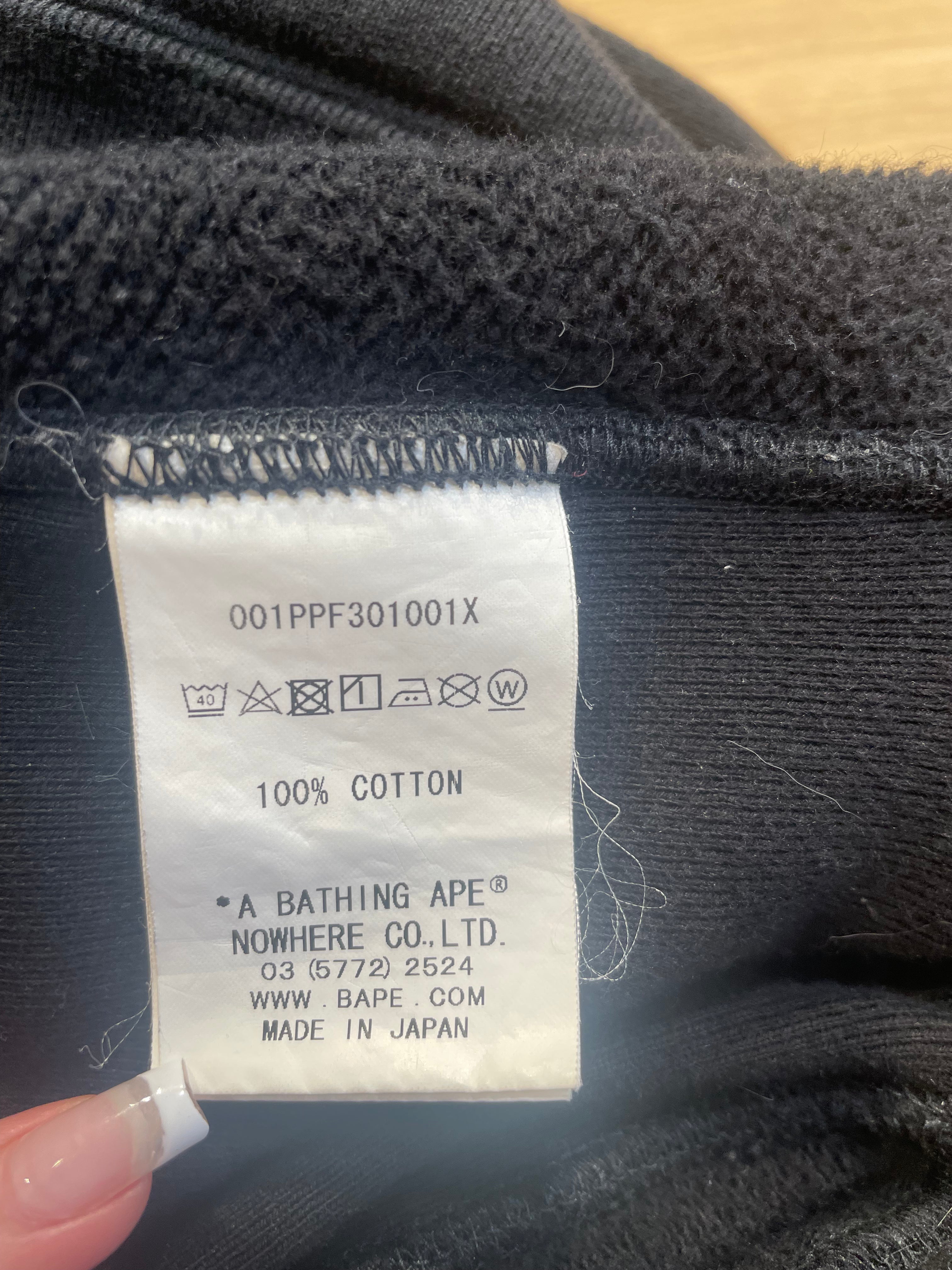 A BATHING APE/Hoodie/L/Cotton/BLK/ view 4