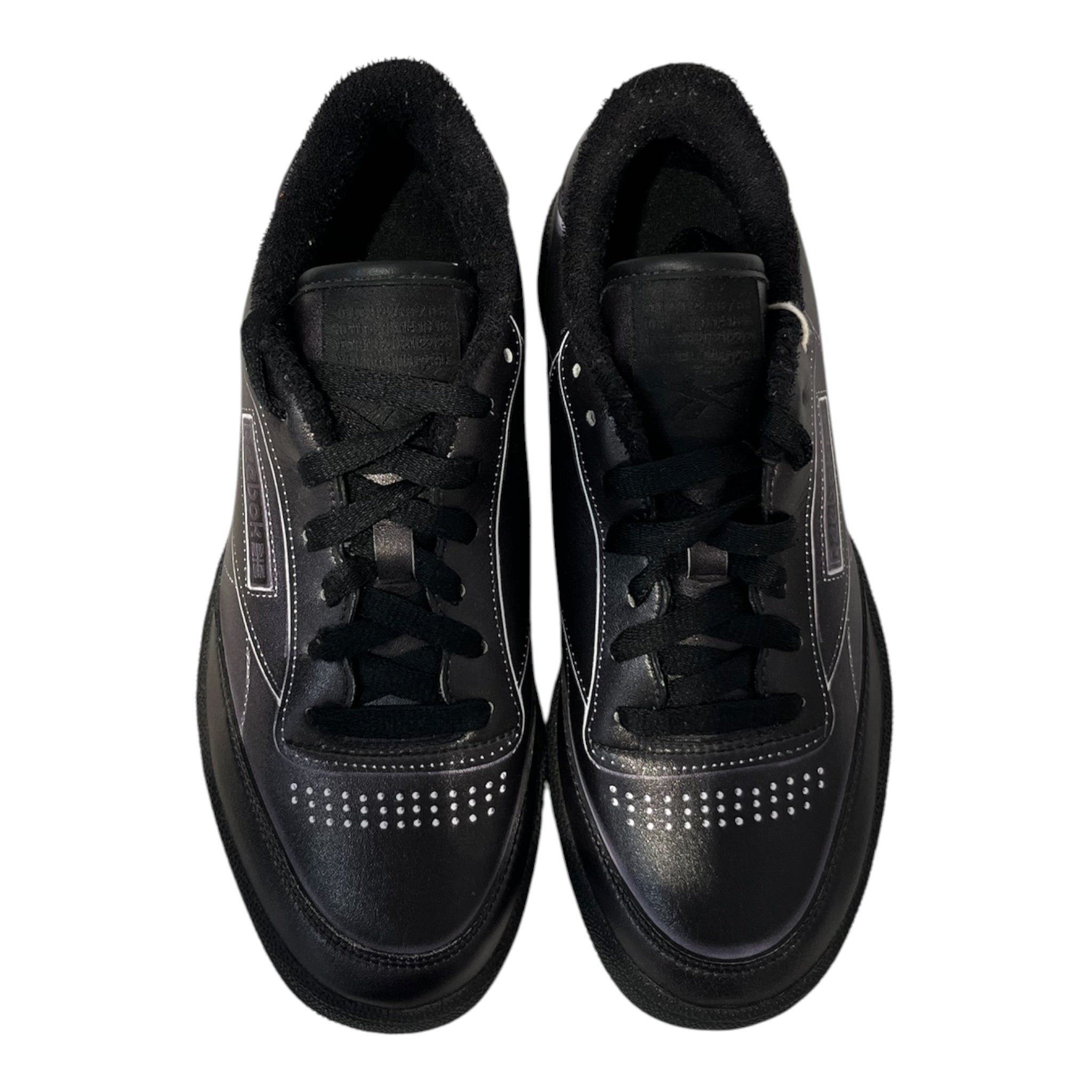 Maison Margiela/Reebok/Low-Sneakers/US 7/Polyester/BLK/PRINTED STITCHING view 2