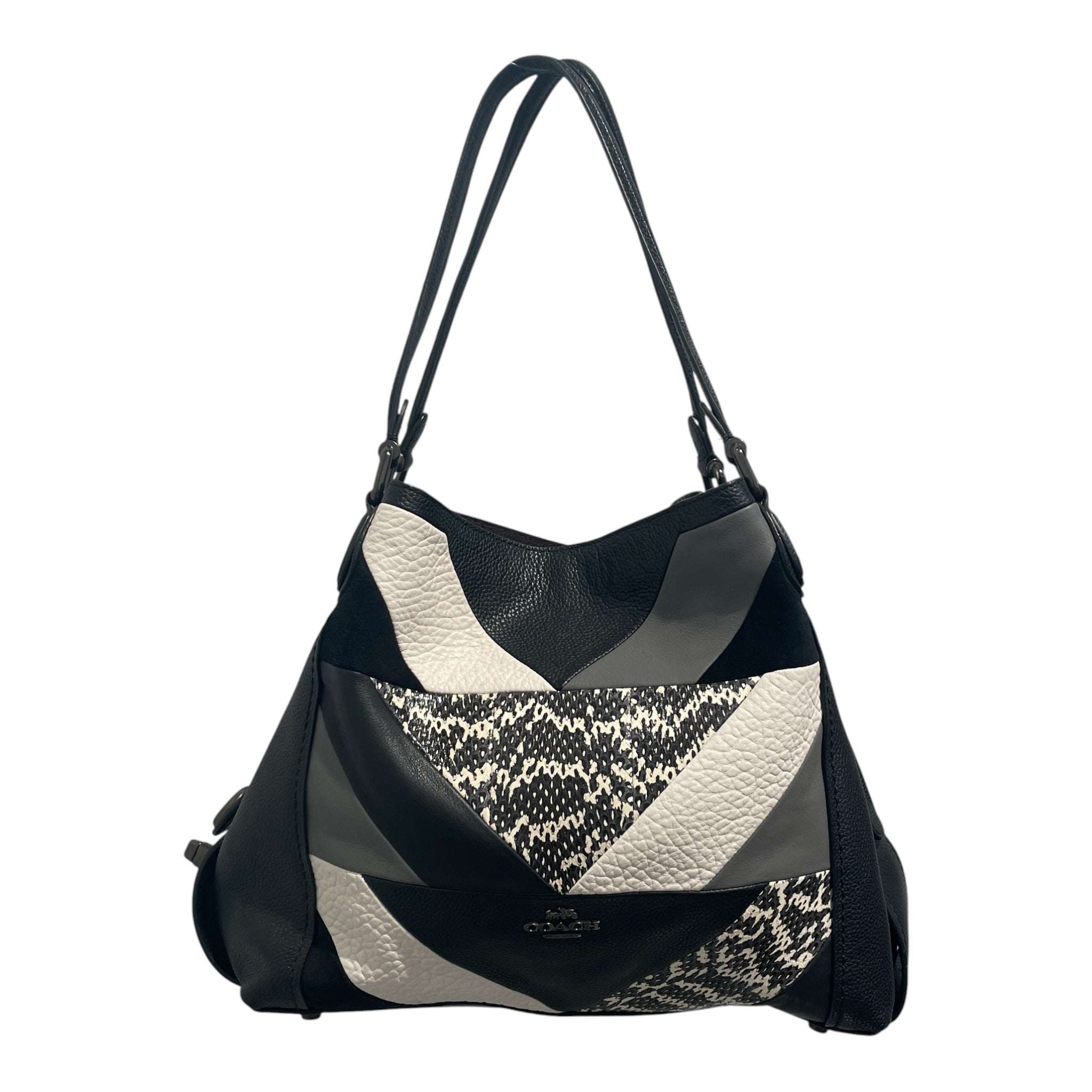 COACH/Hand Bag/Animal Pattern/Leather/BLK/Edie shoulder bag 31 view 1