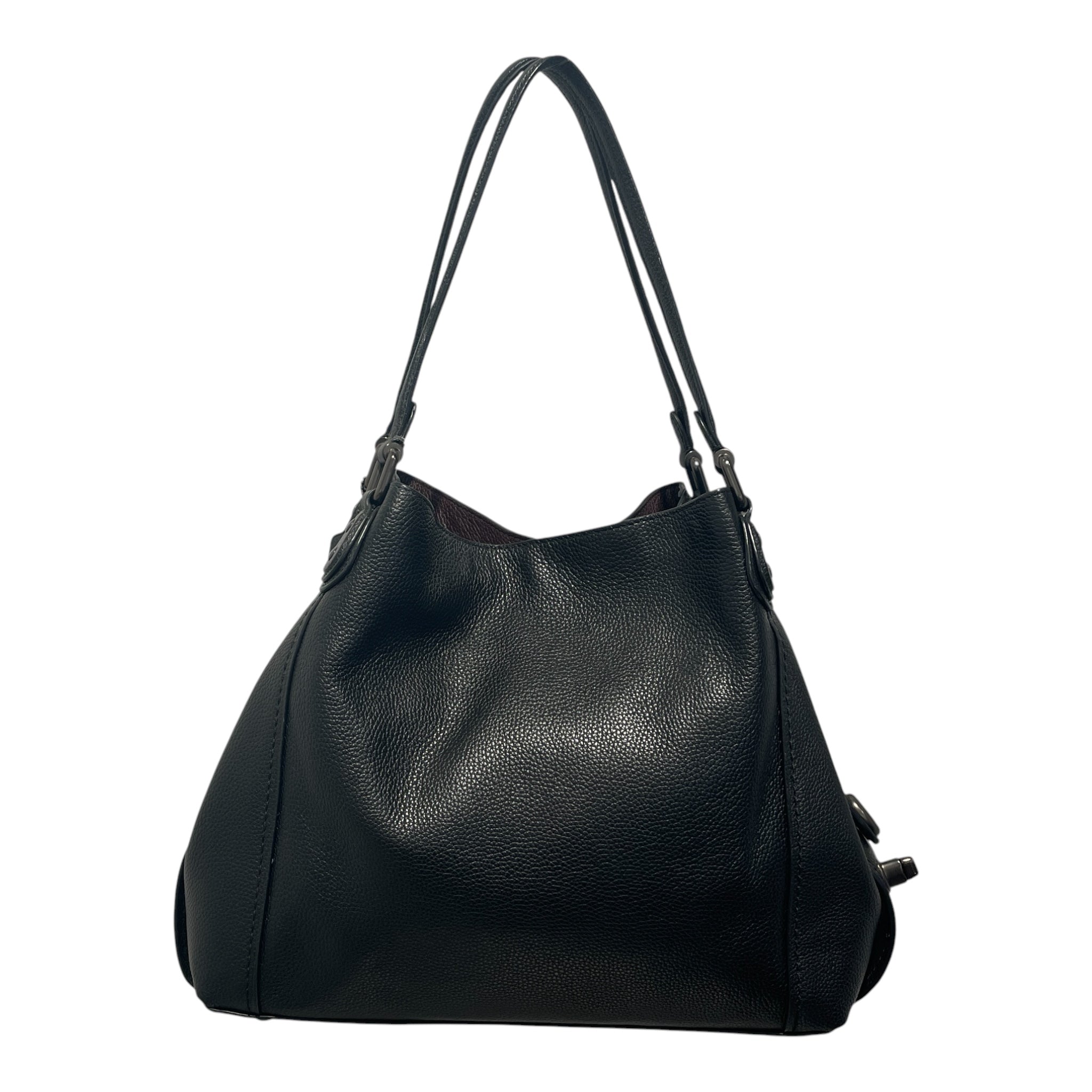 COACH/Hand Bag/Animal Pattern/Leather/BLK/Edie shoulder bag 31 view 2