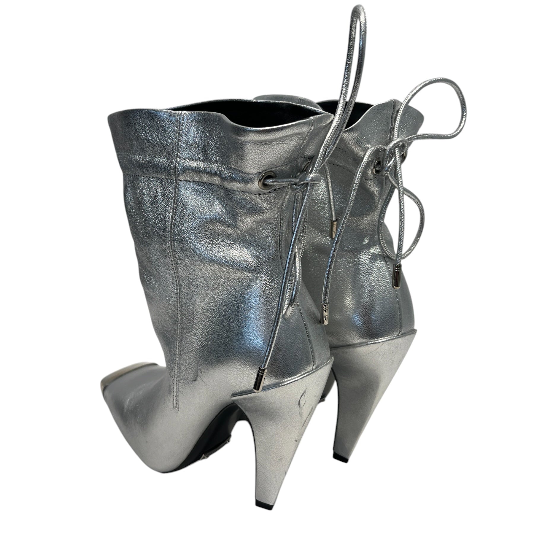TOM FORD/Heels/EU 36.5/Leather/SLV/Open-Toe/ view 2