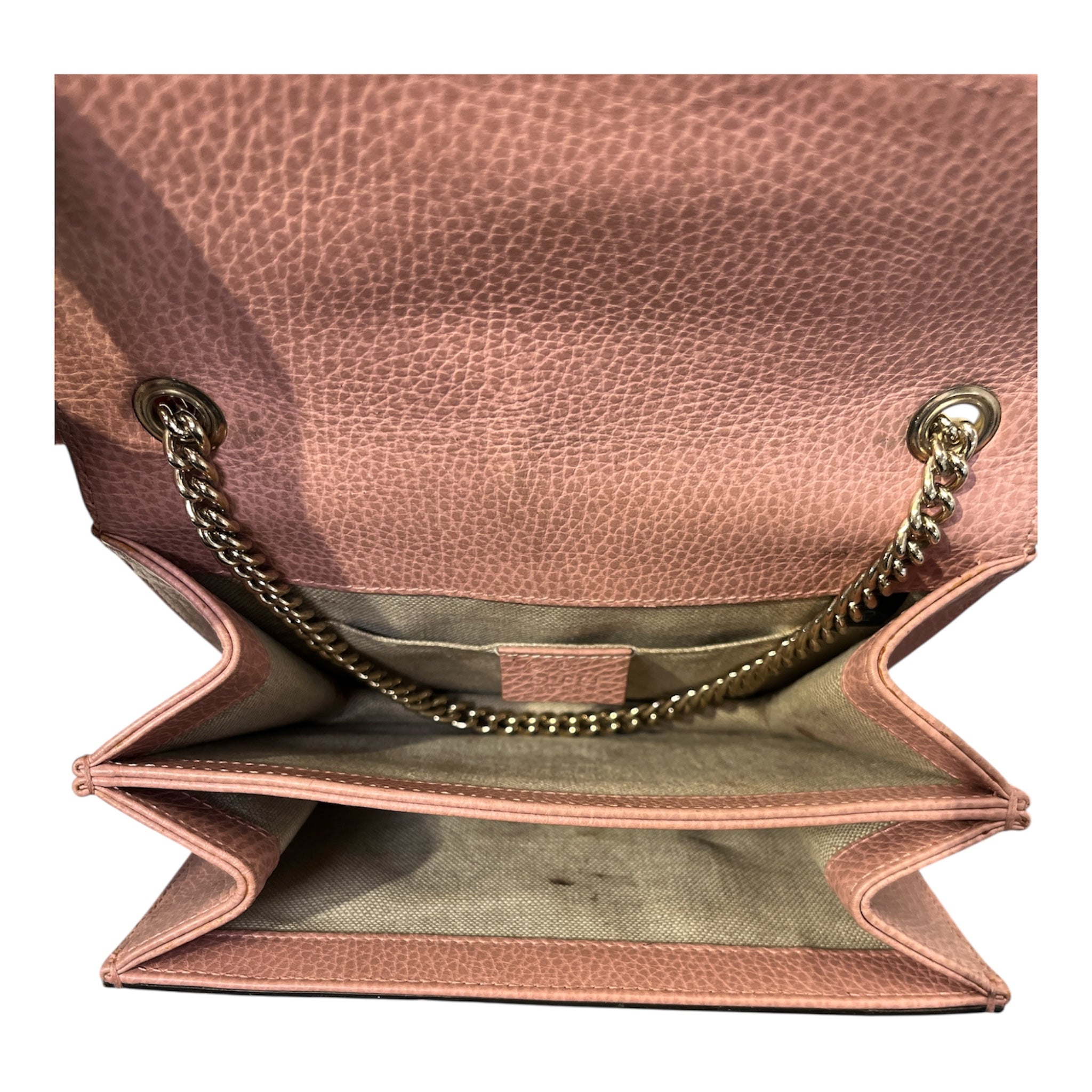 GUCCI/Cross Body Bag/Leather/PNK/INTERLOCKING G view 5