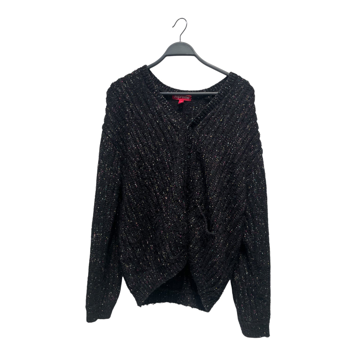 Supreme/Cardigan/M/Polyester/NVY/METALIC THREAD SWEATER view 1