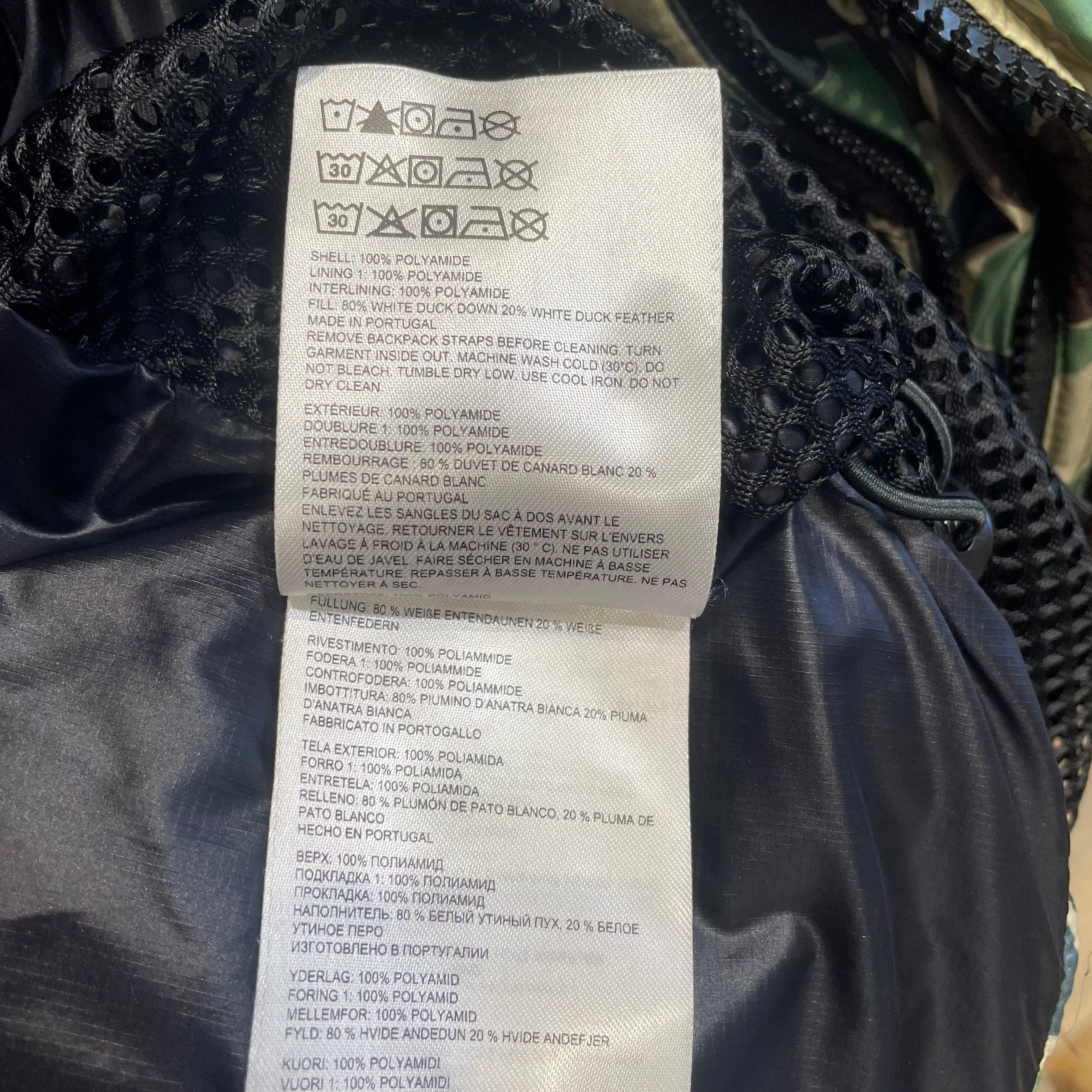 A BATHING APE/CANADA GOOSE/Puffer Jkt/L/Nylon/MLT/Camouflage/ view 4