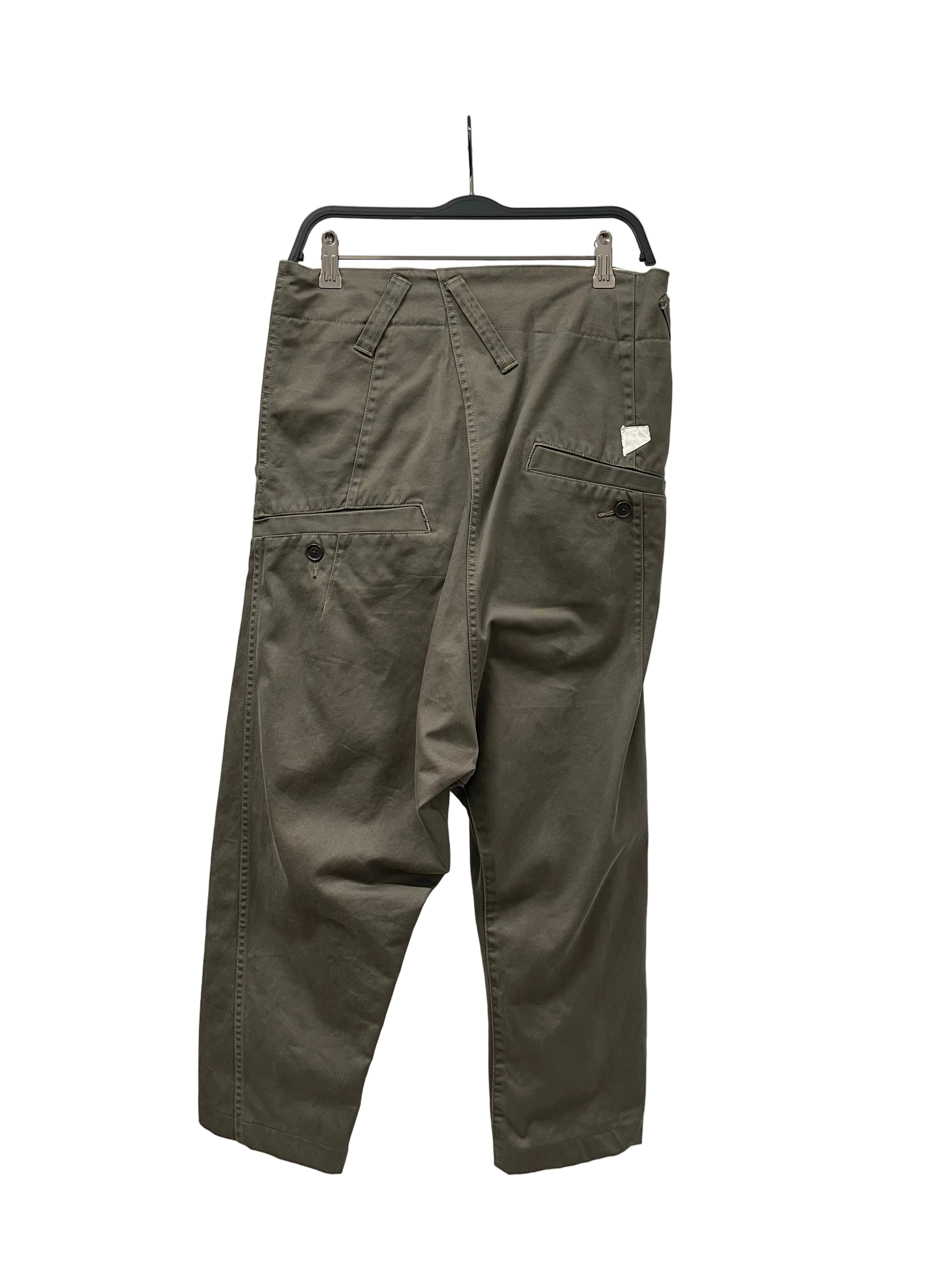 COMME des GARCONS/Straight Pants/M/Cotton/GRN/A SYMMETRICAL PANTS view 2