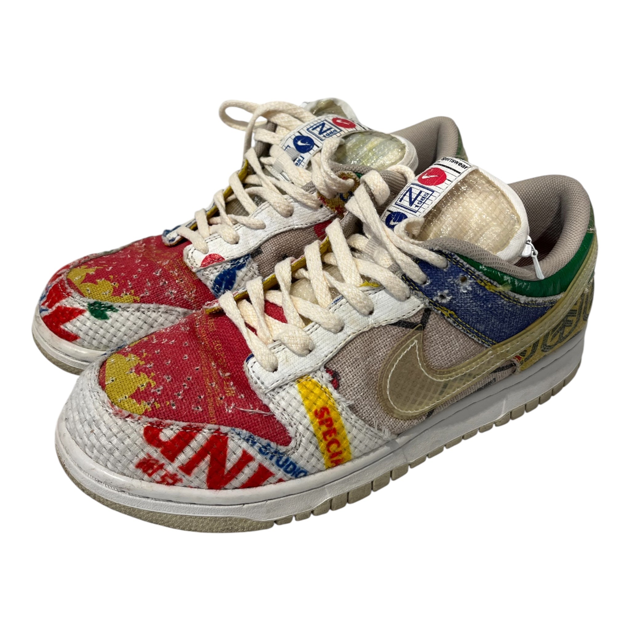 NIKE/DUNK LOW SP/Low-Sneakers/US 8/All Over Print/Polyester/MLT/DA6125-900 view 1