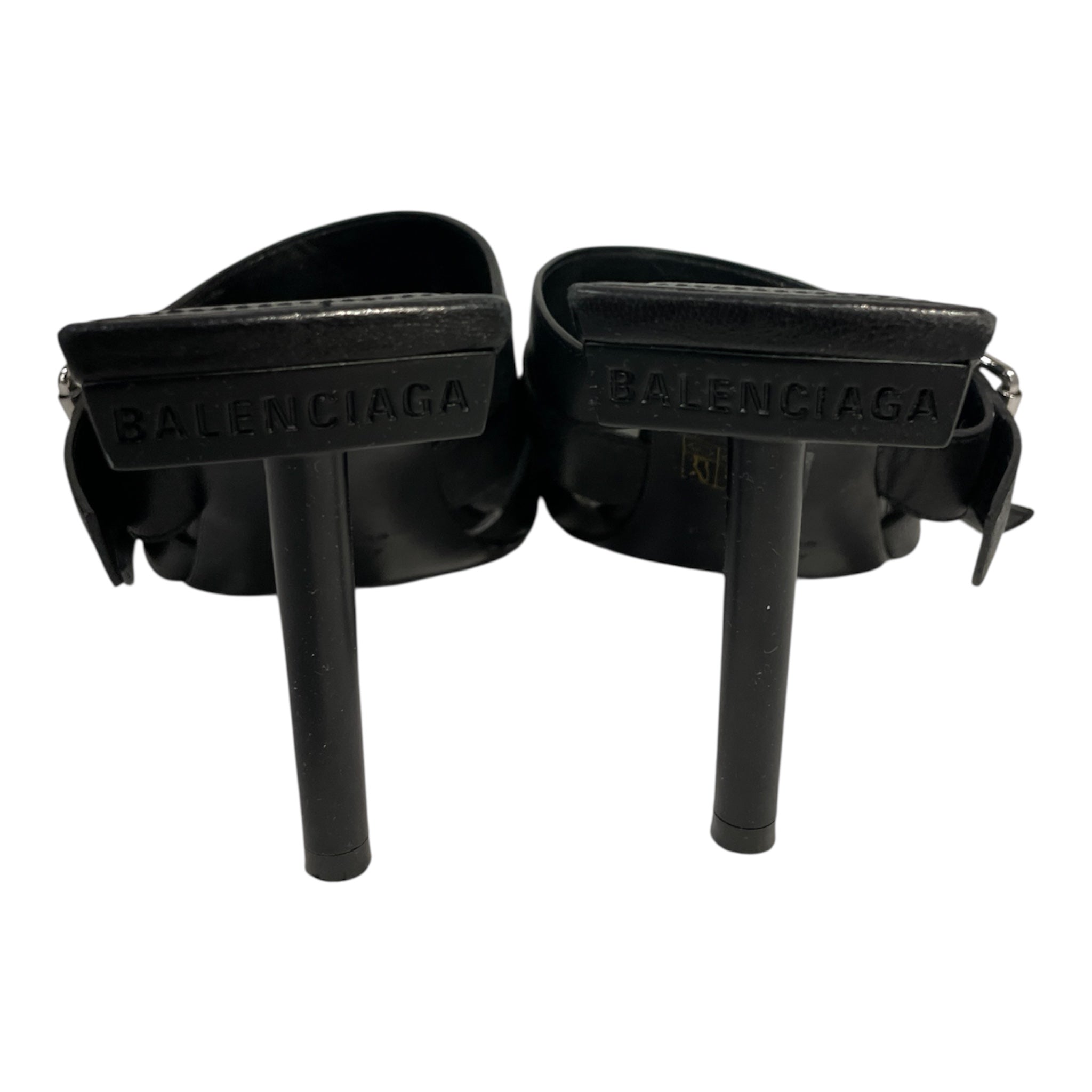 BALENCIAGA/Heels/US 5.5/Leather/BLK/BUCKLES view 3