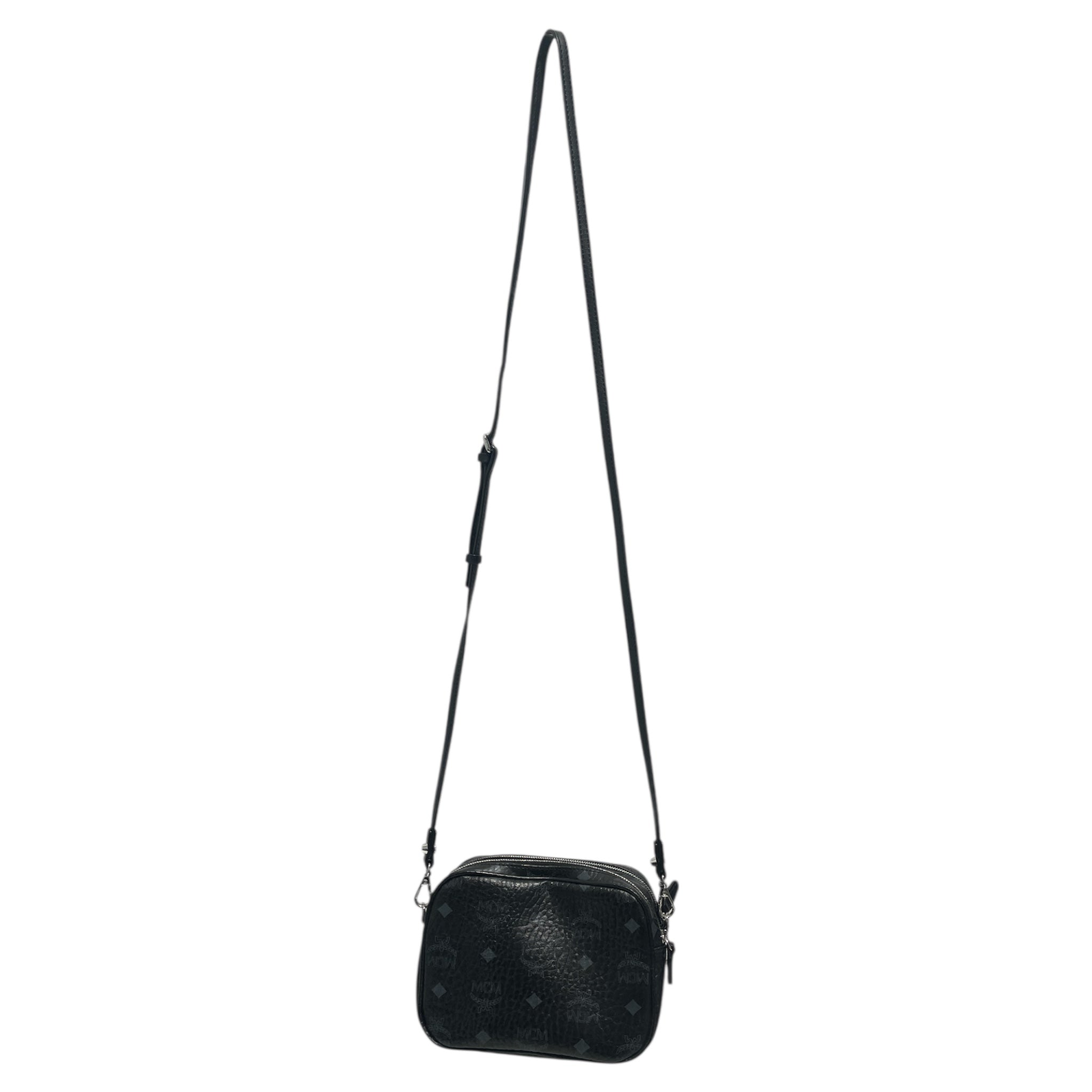 MCM/Bag/Leather/BLK/Black crossbody view 2